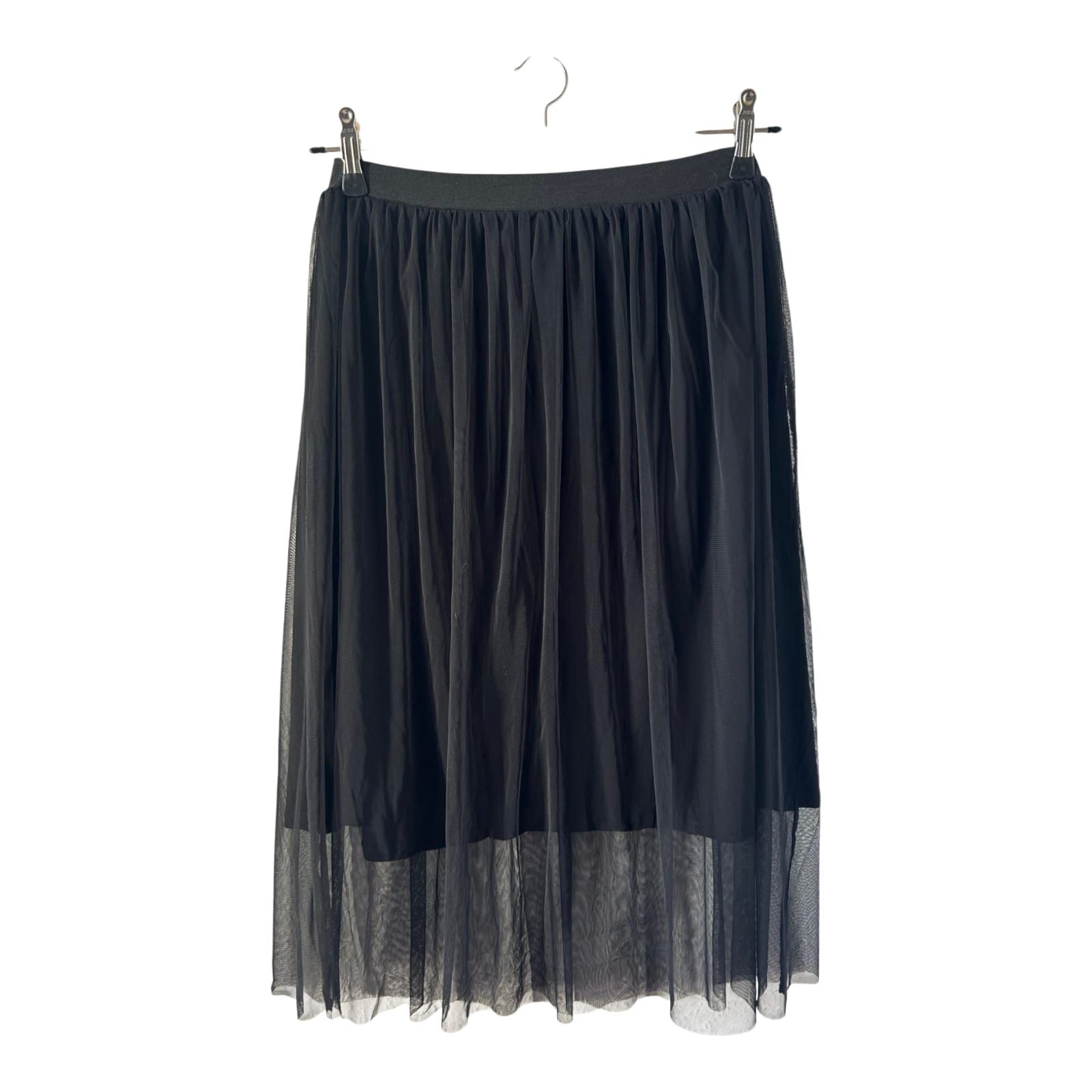Catwalk Junkie Rock Damen Gr L Schwarz Tüll Midi Gummibund Elegant