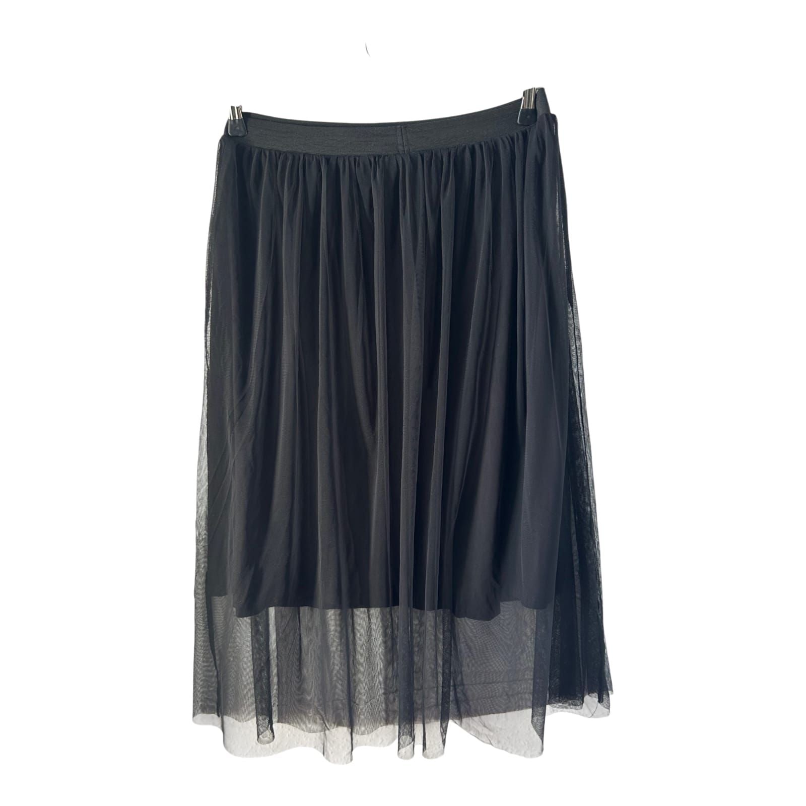 Catwalk Junkie Rock Damen Gr L Schwarz Tüll Midi Gummibund Elegant