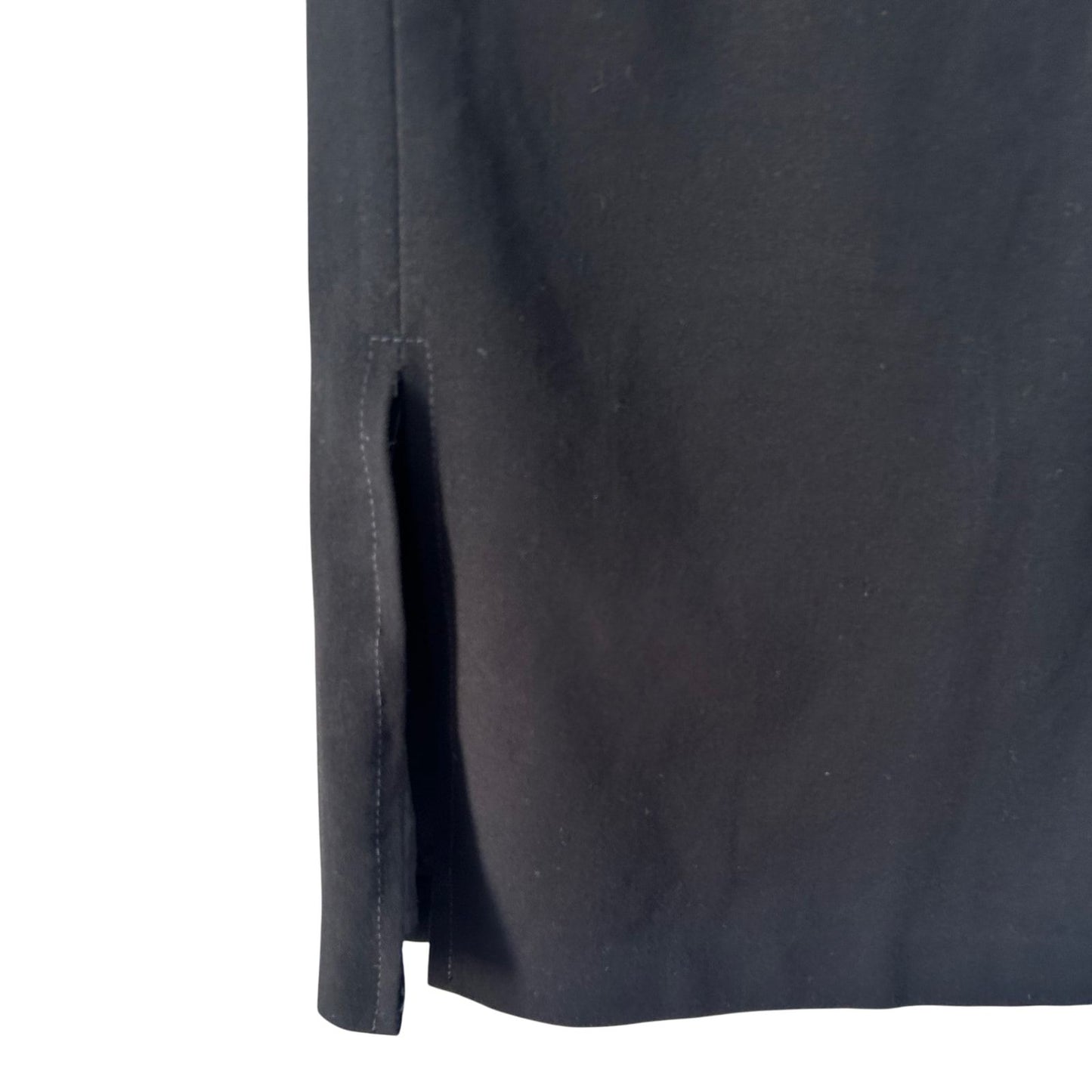 H&M Damen Rock Gr 36 Schwarz Business Midi Elegant Schlitz Gefüttert