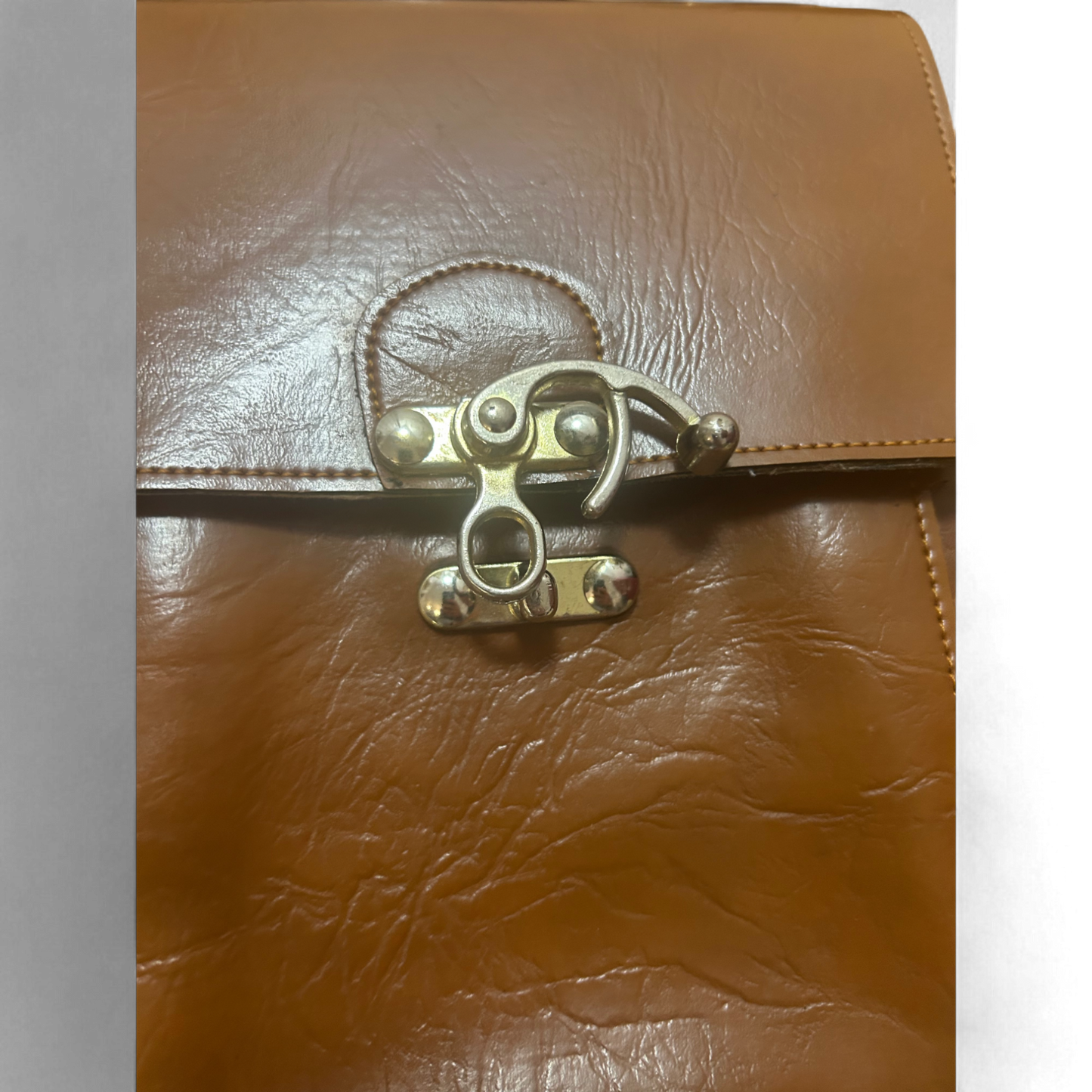 👜 Satisburrys Ledertasche Braun – Vintage – Drehverschluss 🧳