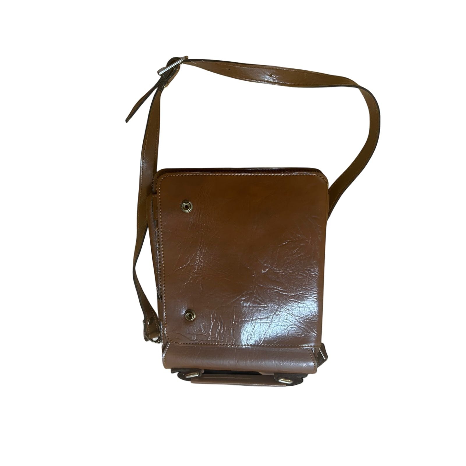 👜 Satisburrys Ledertasche Braun – Vintage – Drehverschluss 🧳