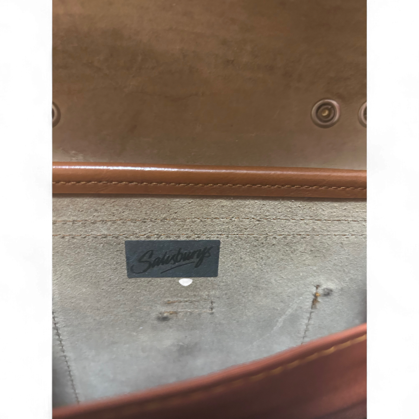 👜 Satisburrys Ledertasche Braun – Vintage – Drehverschluss 🧳