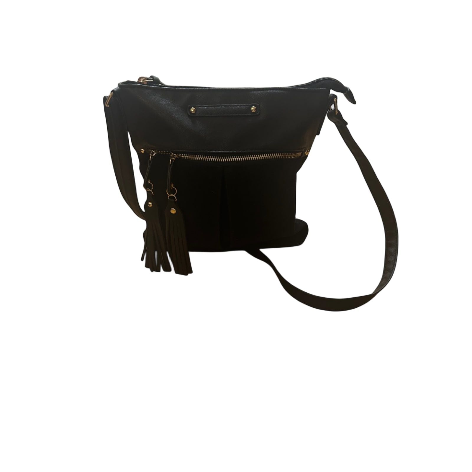 👜 Atmosphere Tasche Schwarz – Stylisch mit Quasten 🖤✨