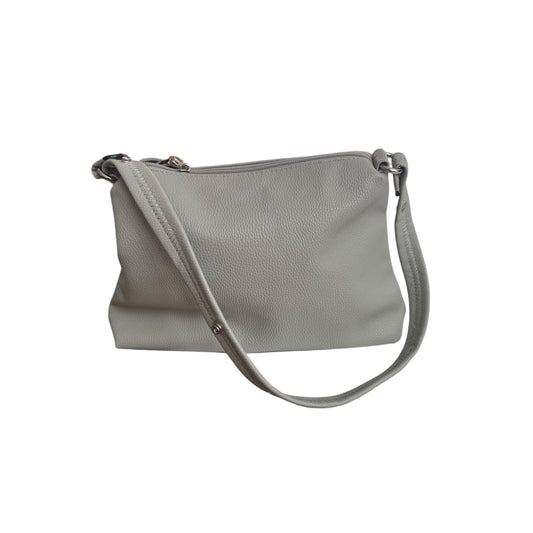 👜 New Look Schultertasche Hellgrau – Sehr guter Zustand 🤍✨