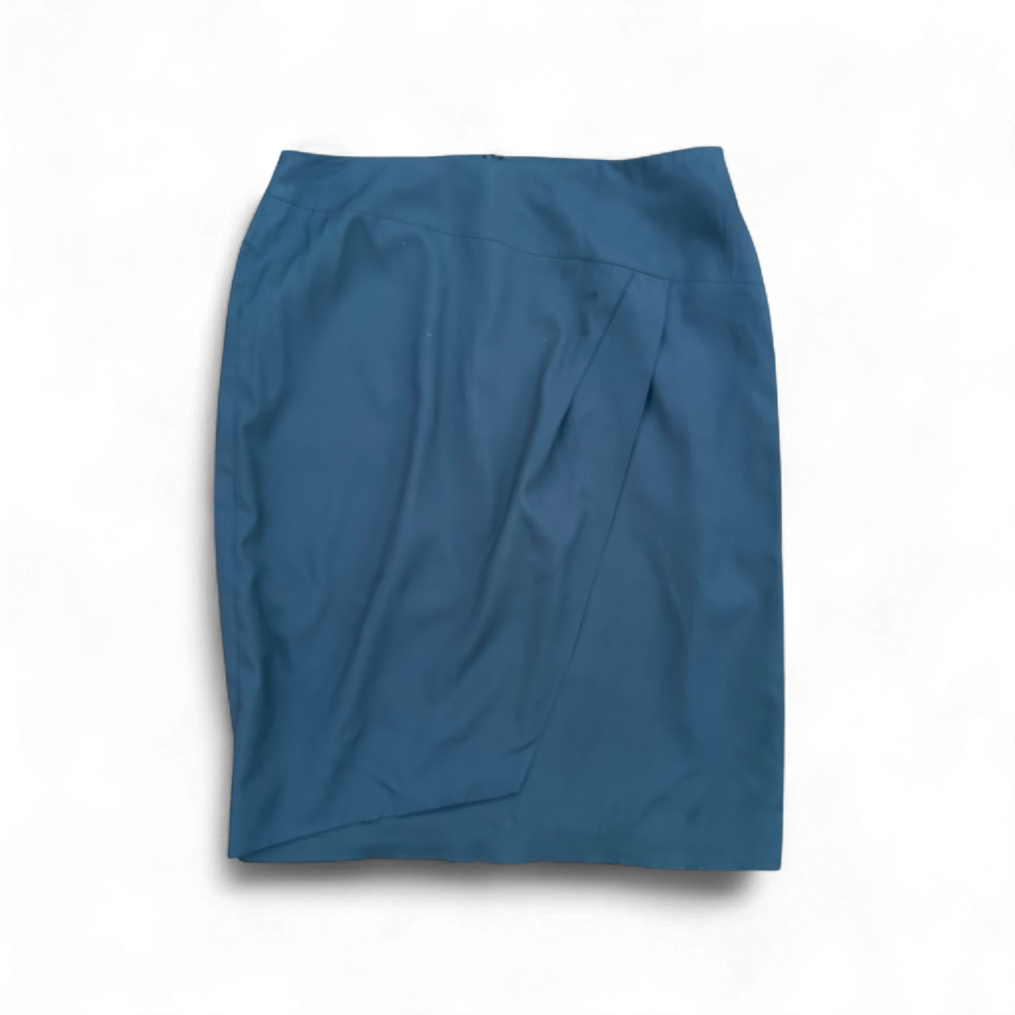 Rene Lezard Rock Gr 38 Blau Seide Falten Elegant Designermode Business