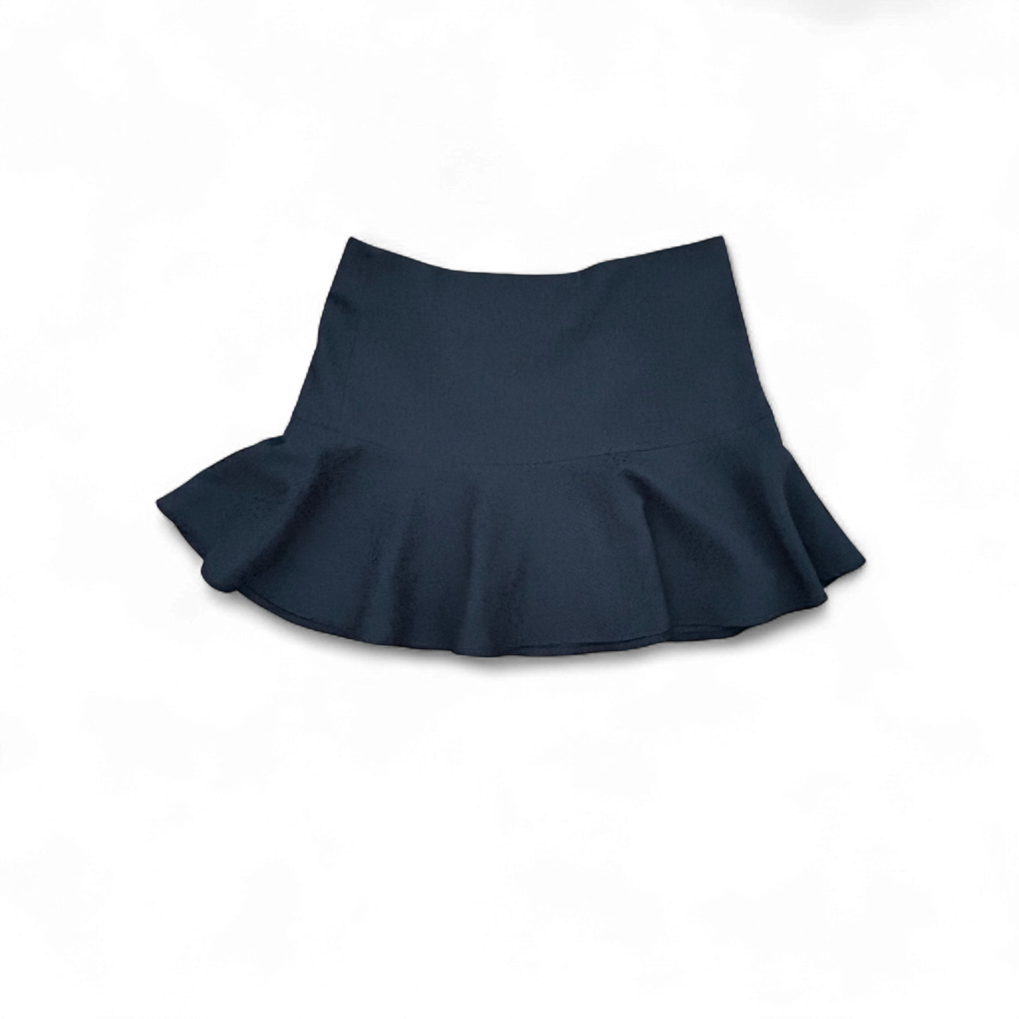 ✨ Stefanel Rock Damen 38 Schwarz – Rüschen & Struktur 🌟