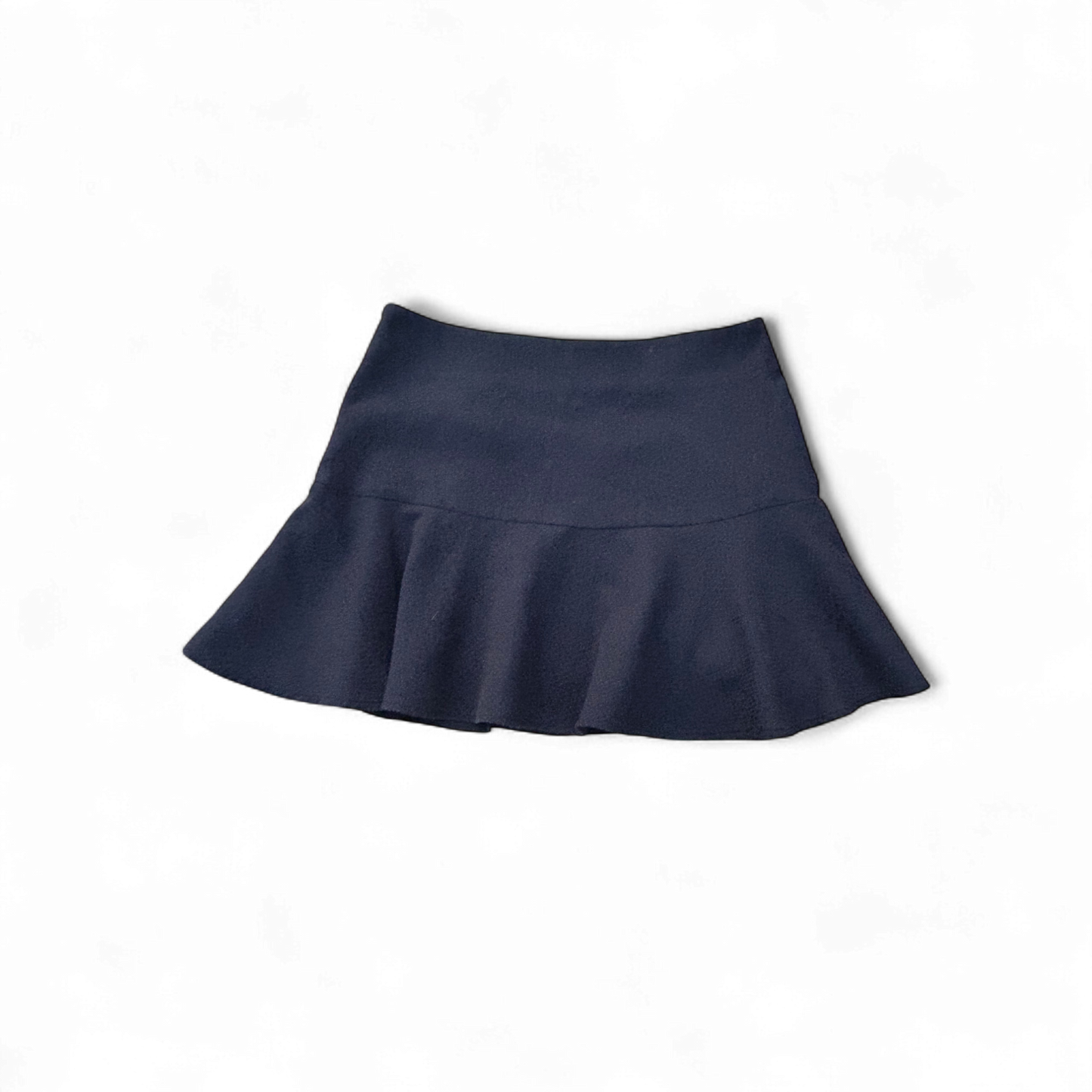 ✨ Stefanel Rock Damen 38 Schwarz – Rüschen & Struktur 🌟