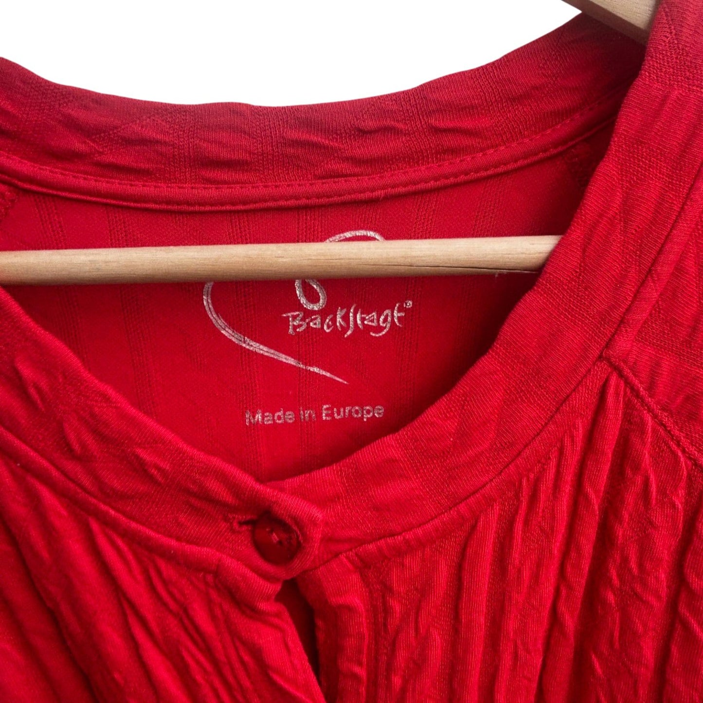 Strickjacke Damen Rot Cardigan Struktur Gr 40 Baumwolle Backstage Elegant