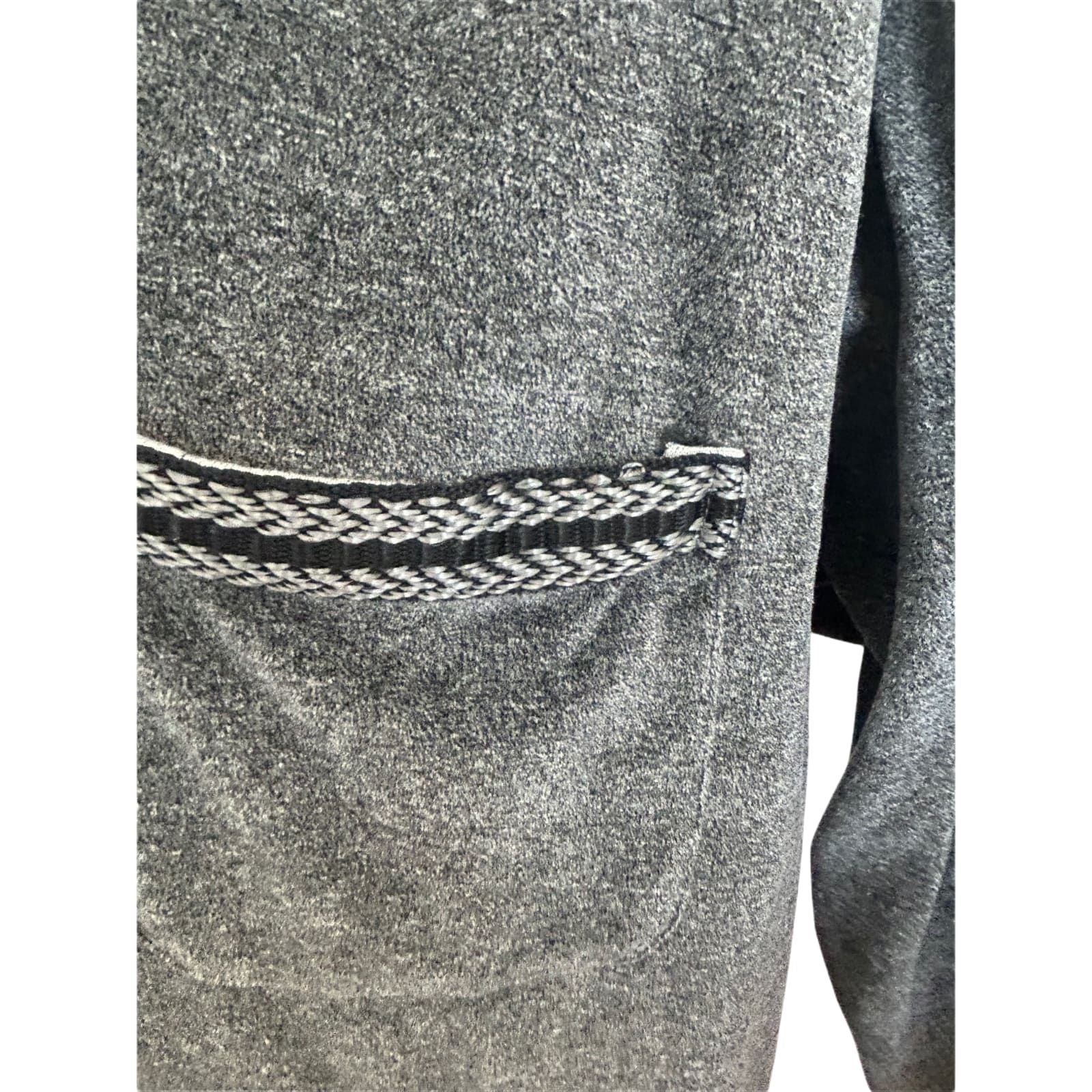 Pro Fitness Strickjacke Herren 2XL Grau Reißverschluss Baumwolle Sport