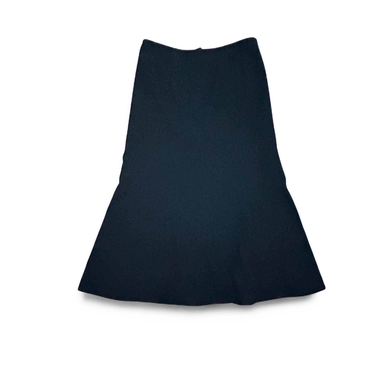 Armani Collezioni Rock Damen Gr 36 Schwarz Schurwolle Midi Elegant Luxus