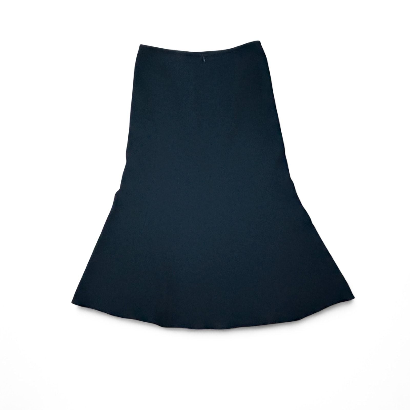 Armani Collezioni Rock Damen Gr 36 Schwarz Schurwolle Midi Elegant Luxus