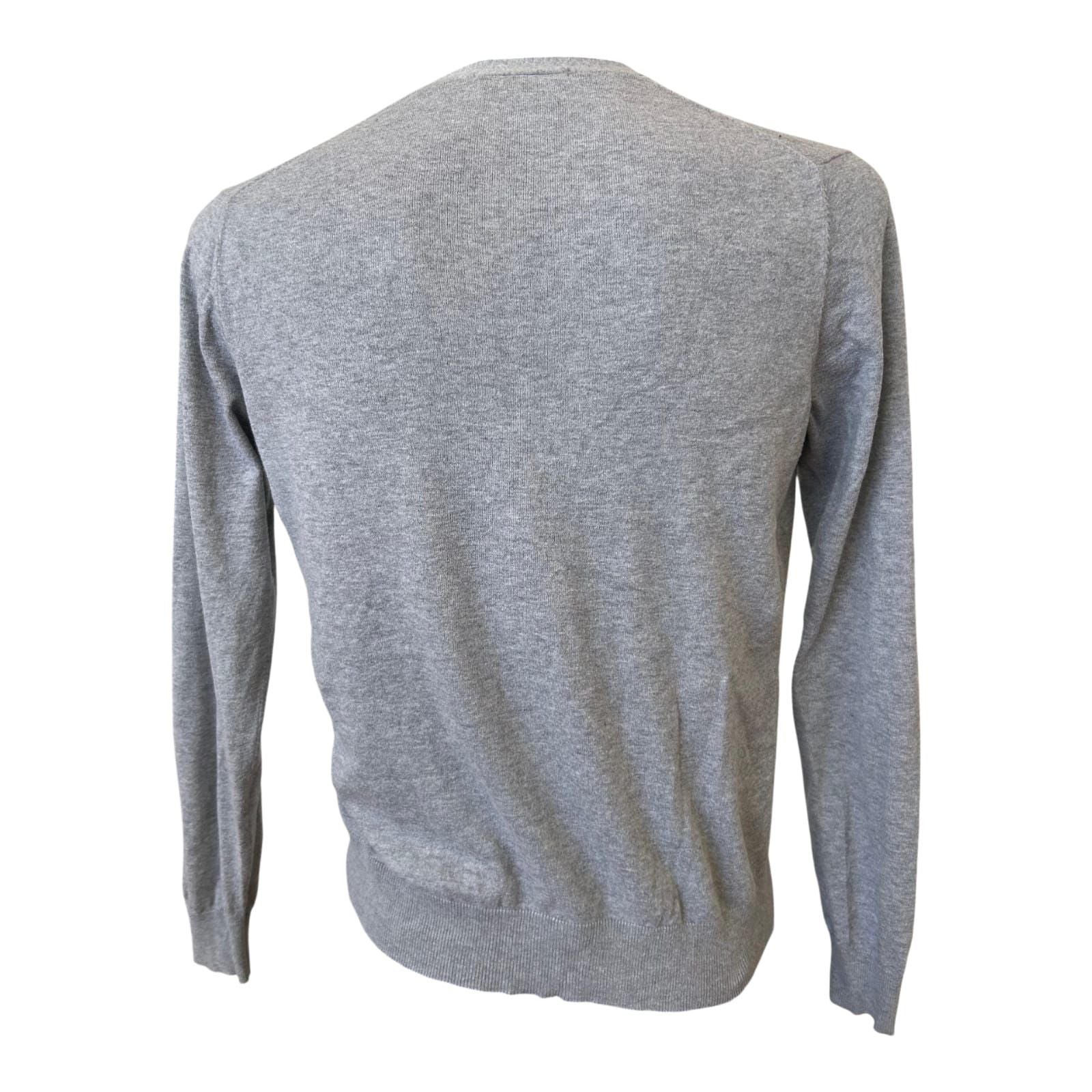 Uniqlo Strickjacke Herren Gr S Grau Baumwolle Kaschmir Cardigan Dünn