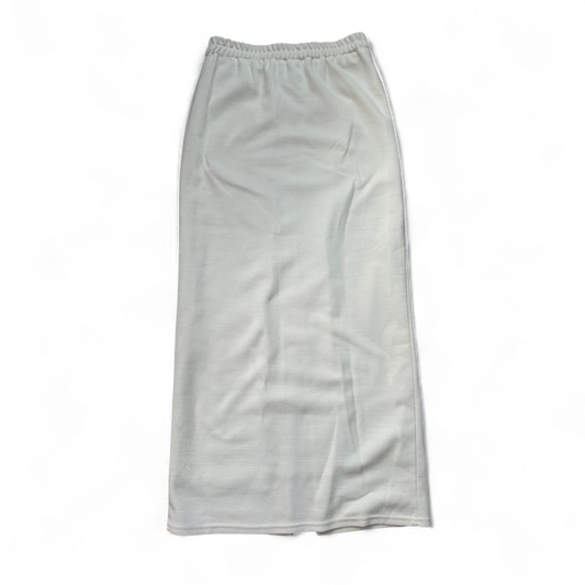 🤍 Alba Moda Rock 38 Wollweiß – Maxi – Gehschlitz Elegant