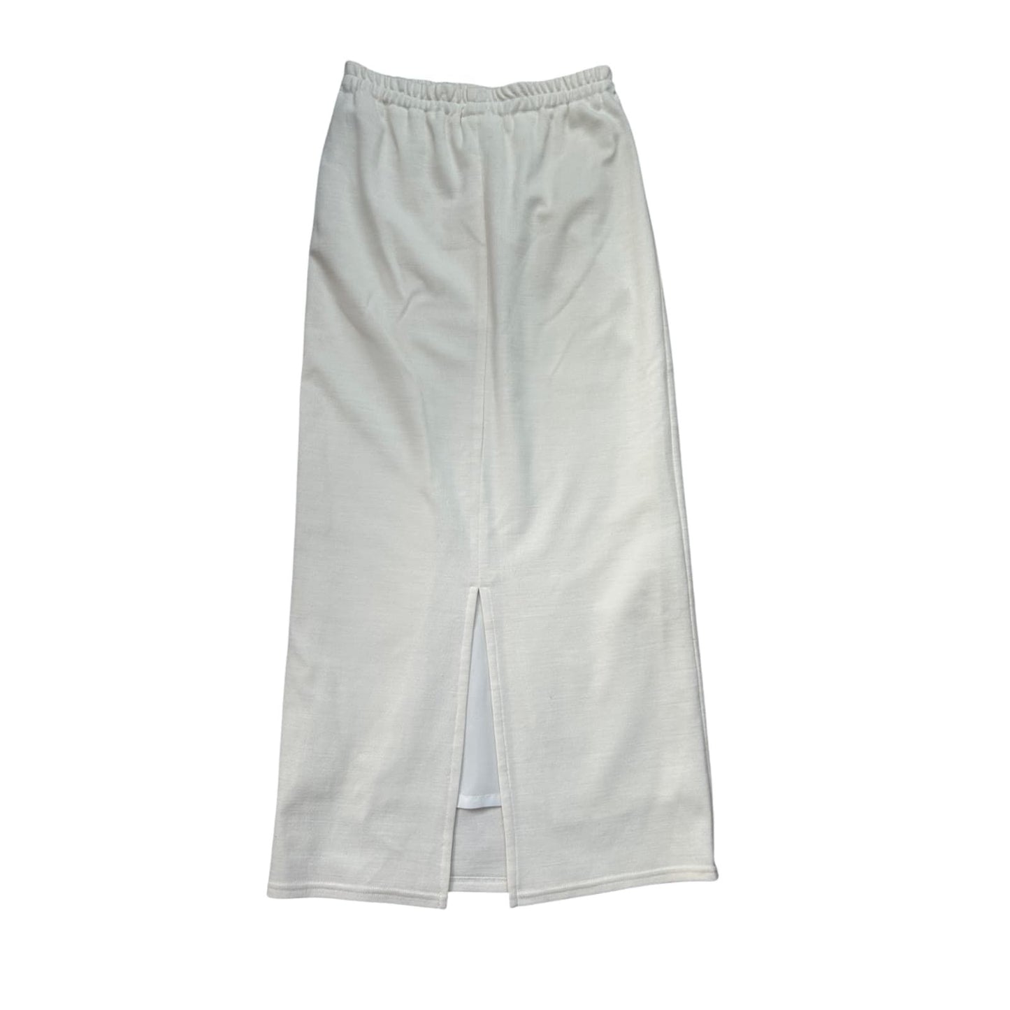 🤍 Alba Moda Rock 38 Wollweiß – Maxi – Gehschlitz Elegant