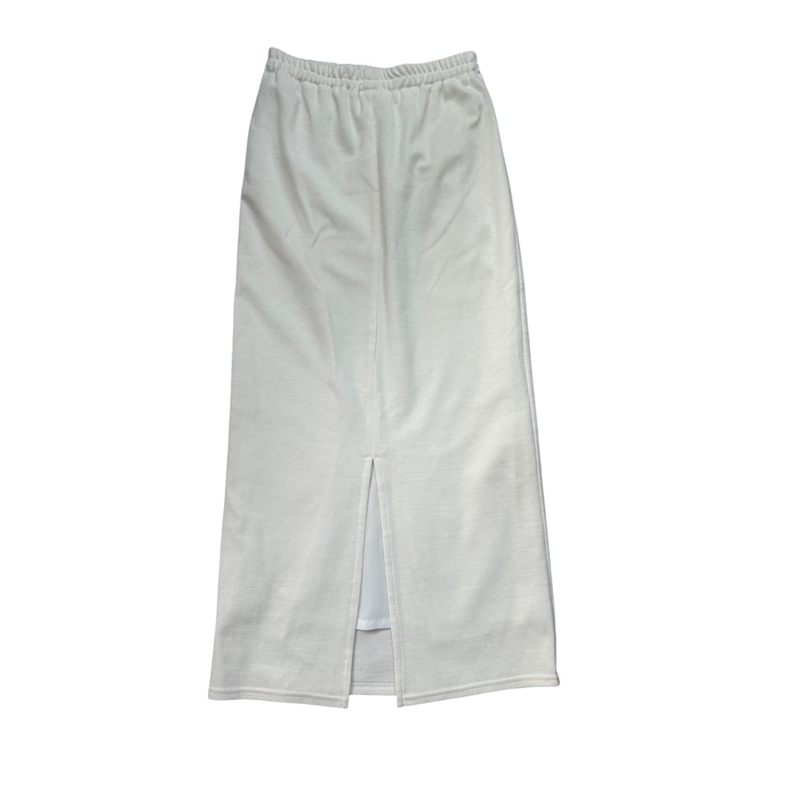 🤍 Alba Moda Rock 38 Wollweiß – Maxi – Gehschlitz Elegant