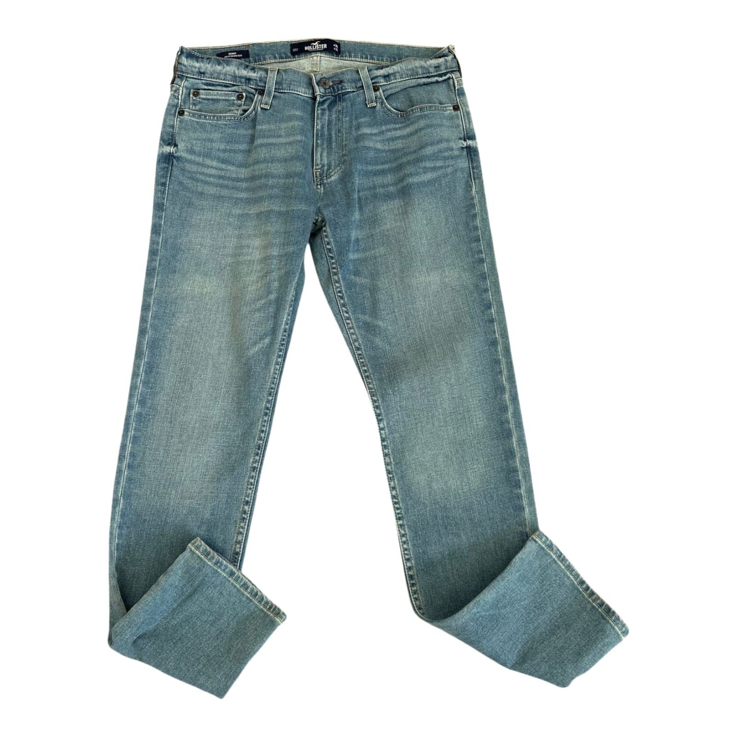 Hollister Jeans Herren Skinny W30 L32 Blau Epic Flex Stretch Slim Fit