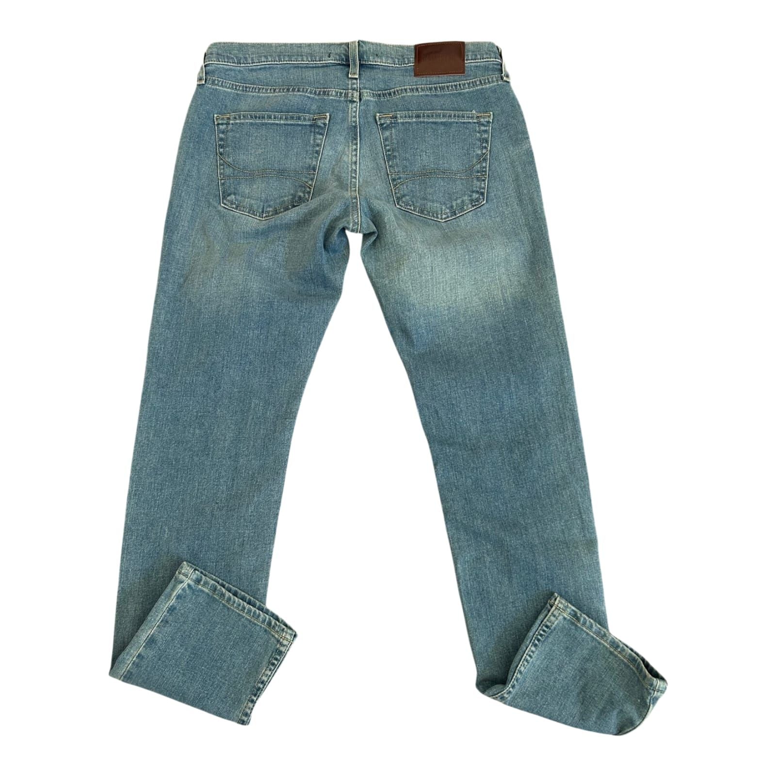 Hollister Jeans Herren Skinny W30 L32 Blau Epic Flex Stretch Slim Fit