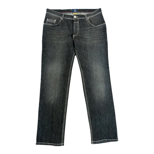 Bugatti Jeans Damen Gr 46 Schwarz Modern Fit Stretch Denim Hose Elegant