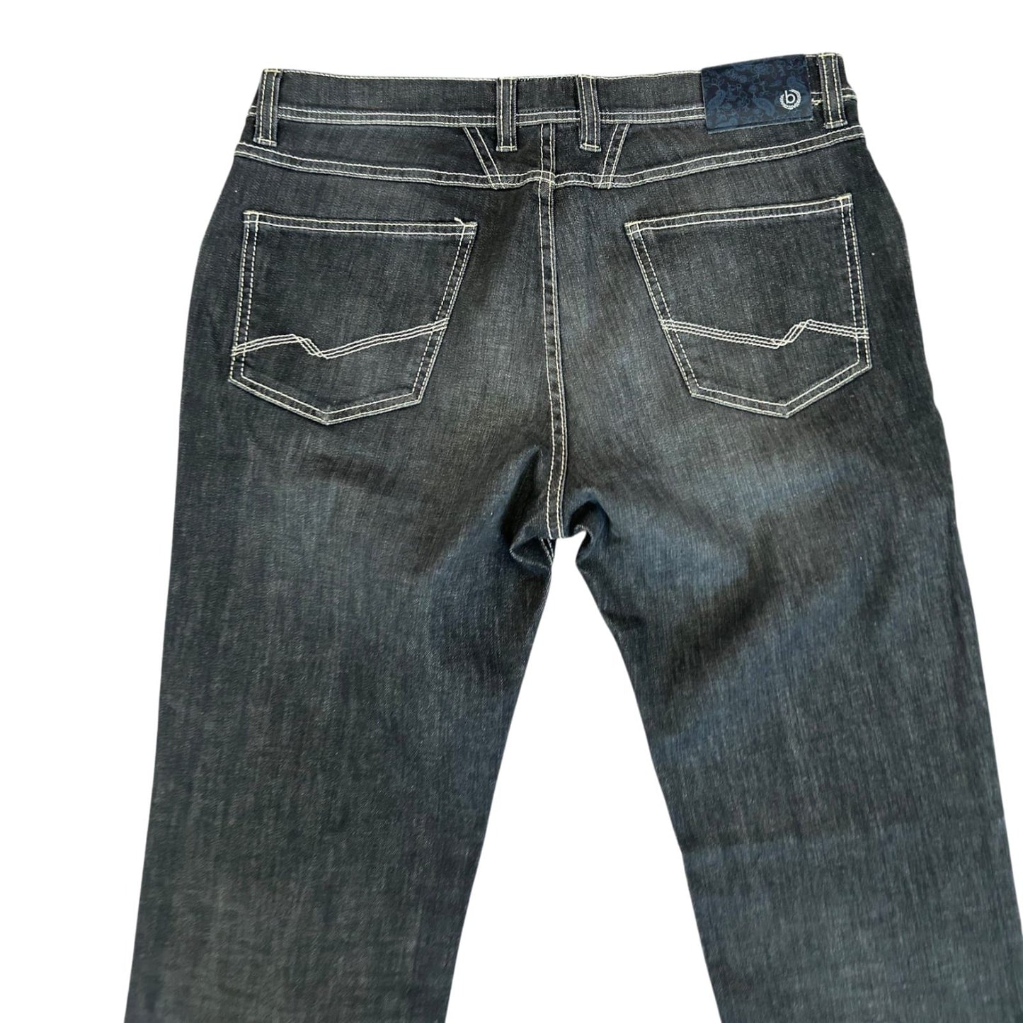 Bugatti Jeans Damen Gr 46 Schwarz Modern Fit Stretch Denim Hose Elegant