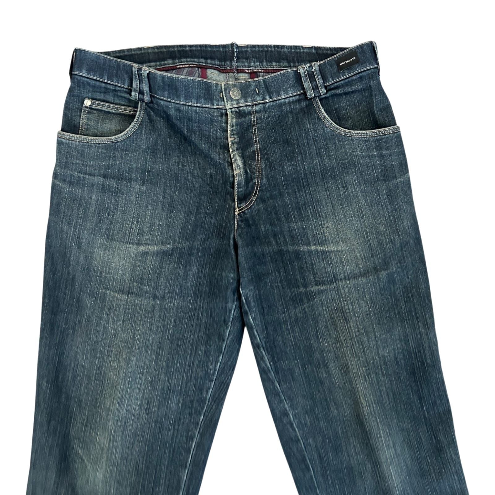 Westbury Jeans Herren Gr 26 Kurzgröße Blau Stretch Denim Hose Classic Fit