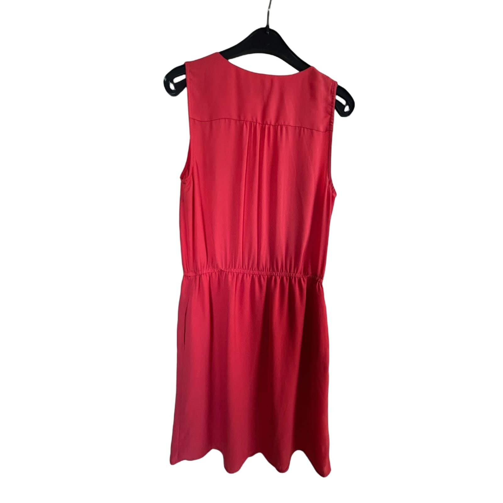 Oasis Kleid Damen Dress Damenkleid Gr. 34 Koralle Gummizug Sommerkleid Elegant
