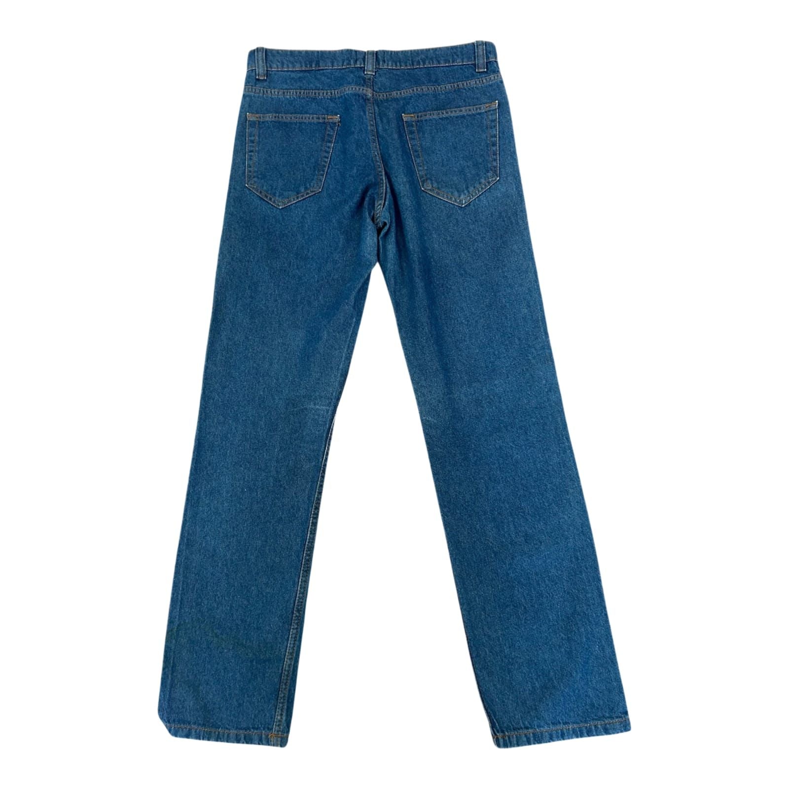 Identic Man Jeans Herren W32 L32 Blau Straight Denim Baumwolle Stretch