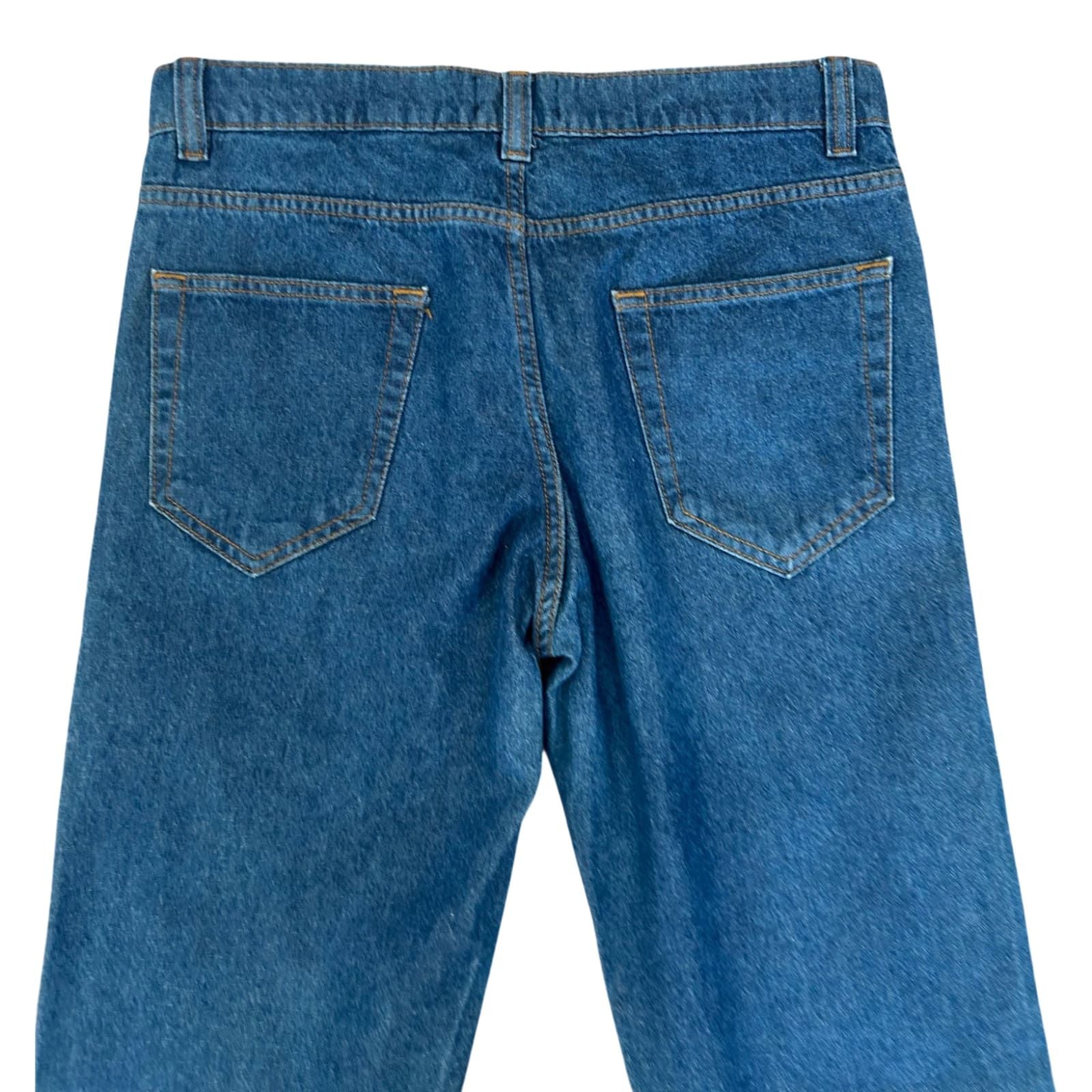 Identic Man Jeans Herren W32 L32 Blau Straight Denim Baumwolle Stretch