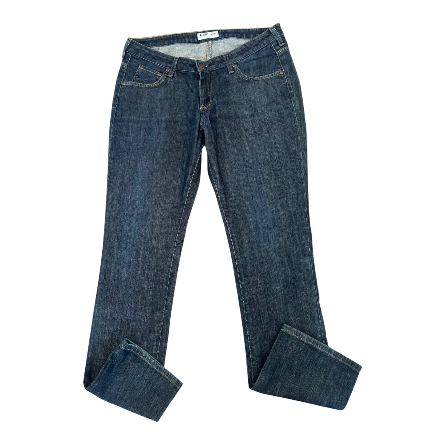 Lee Jeans Damen W32 L31 Norma Blau Slim Fit Stretch Denim Klassisch
