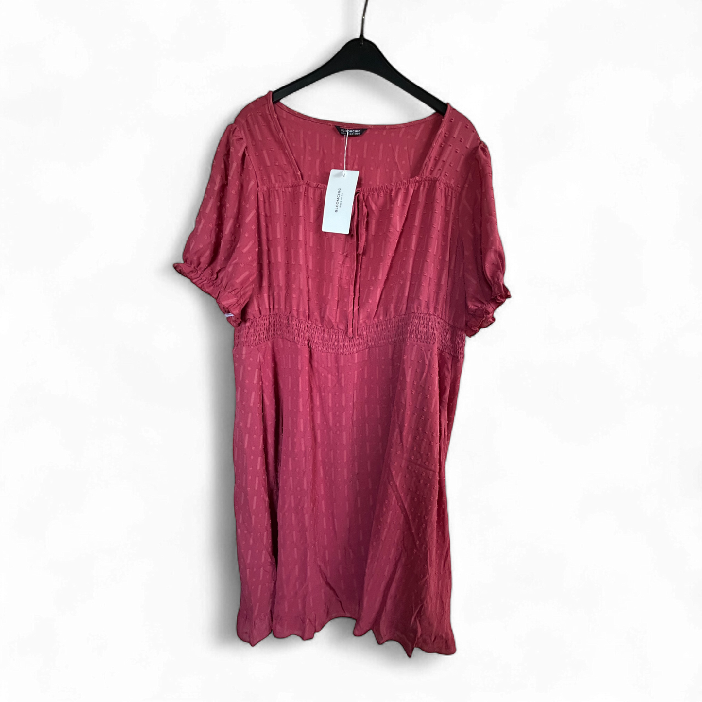 Bloomchic Kleid Damen Dress Damenkleid Gr. 52 54 Rot Neu Etikett Plus Size Look