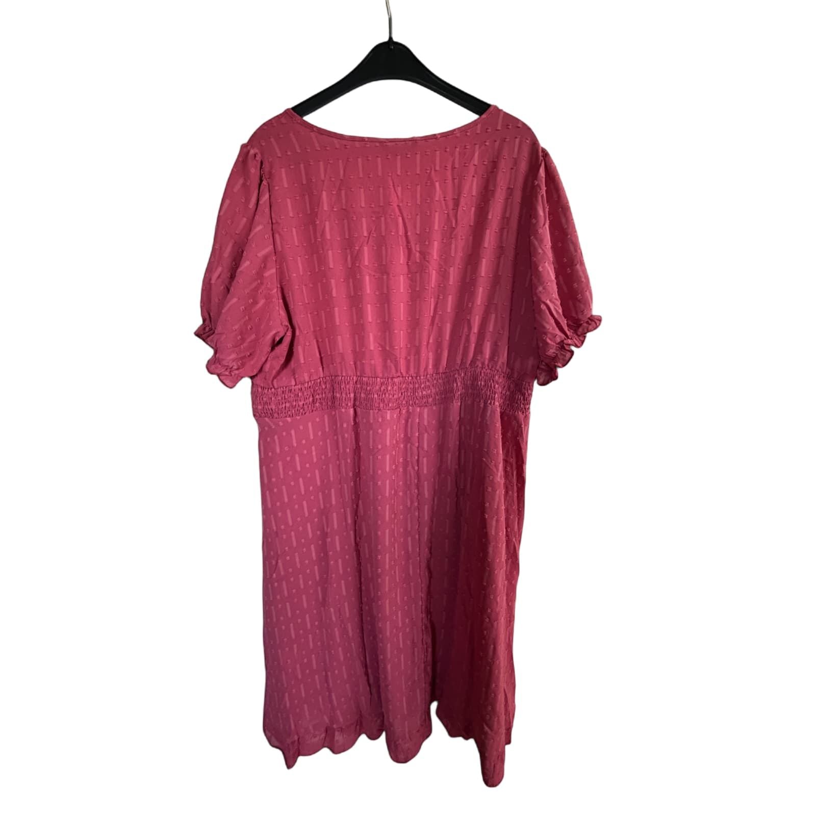 Bloomchic Kleid Damen Dress Damenkleid Gr. 52 54 Rot Neu Etikett Plus Size Look