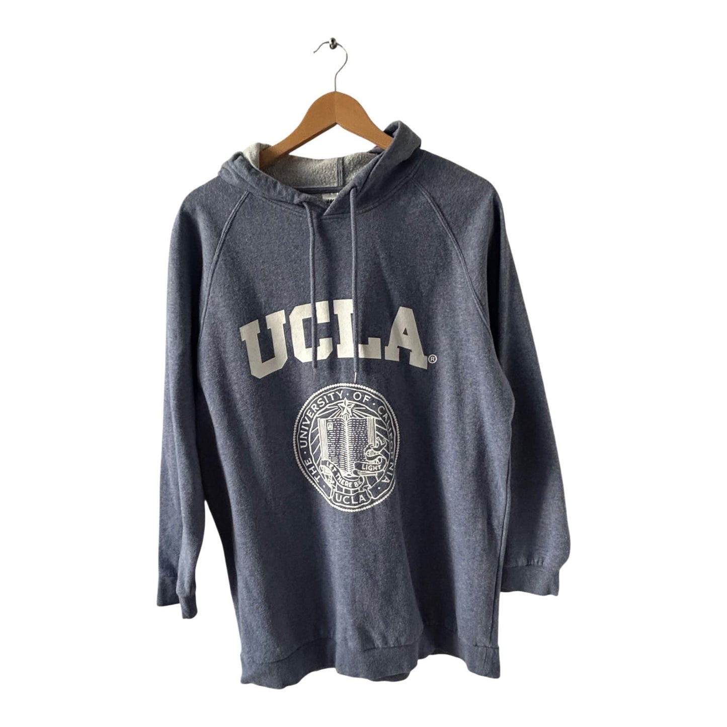 H&M Hoodie Herren UCLA Logo Grau S Kapuzenpullover College Style Baumwolle Casual