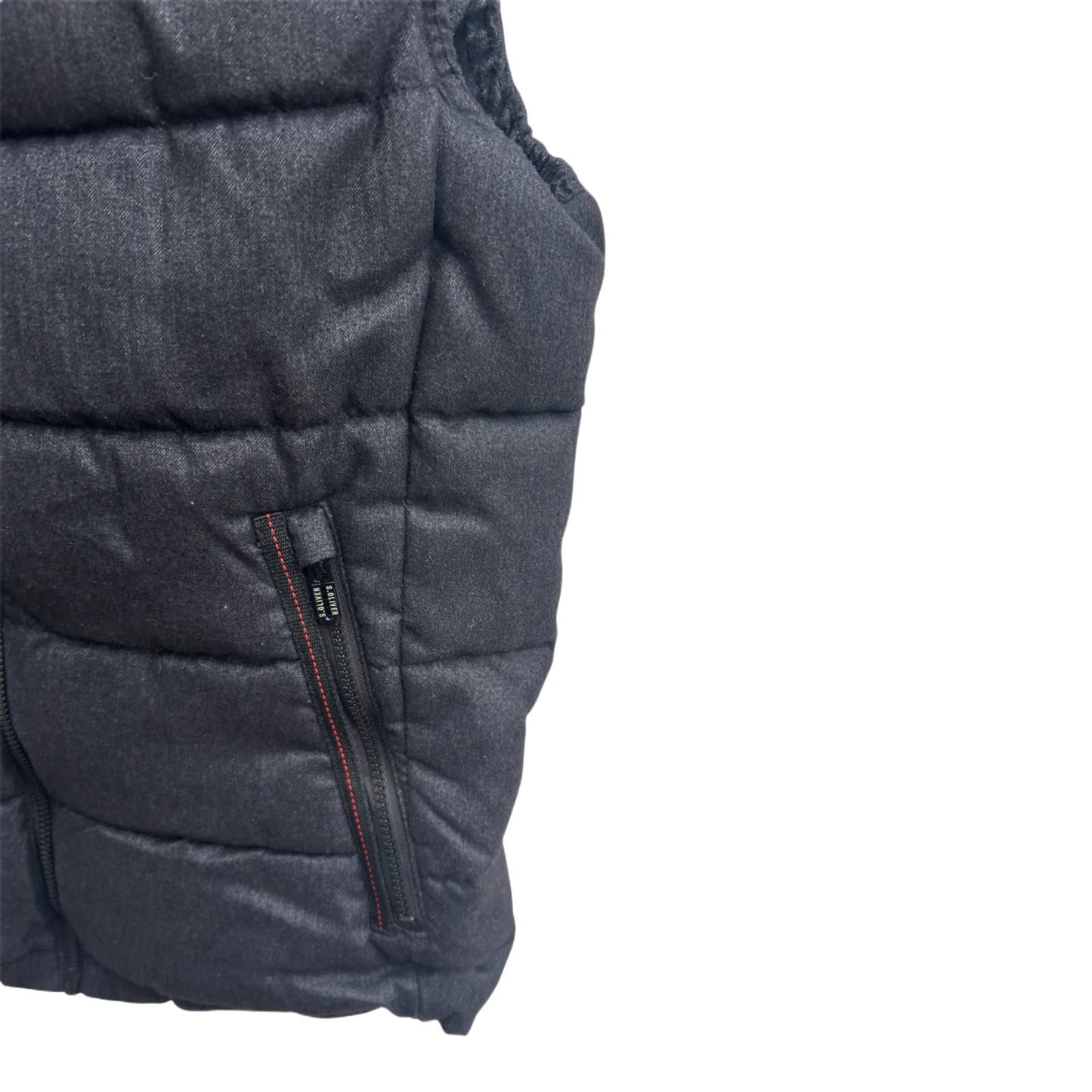 s.Oliver Herren Weste Gr M Warm Gepolstert Thinsulate Featherless Urban Style Grau