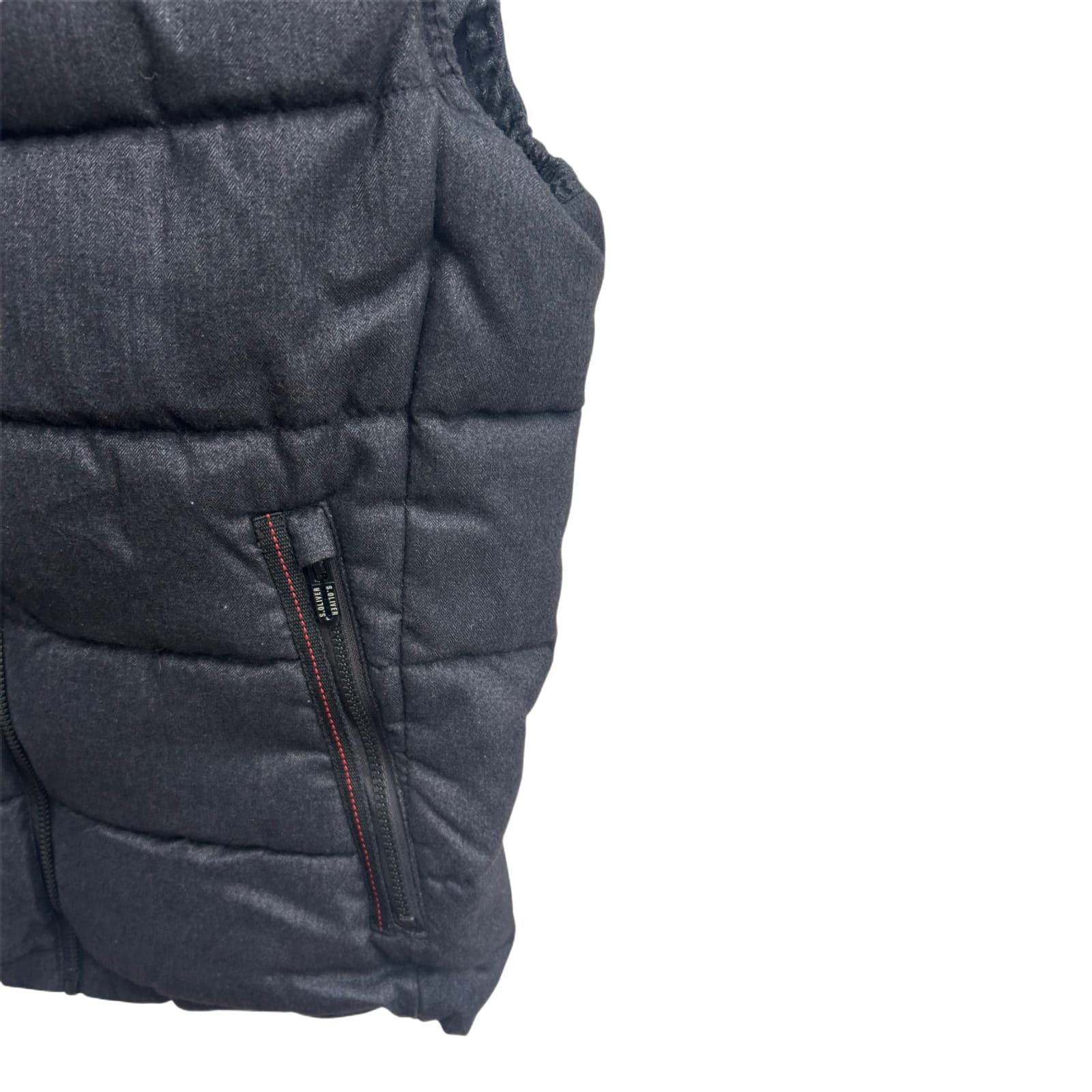 s.Oliver Herren Weste Gr M Warm Gepolstert Thinsulate Featherless Urban Style Grau