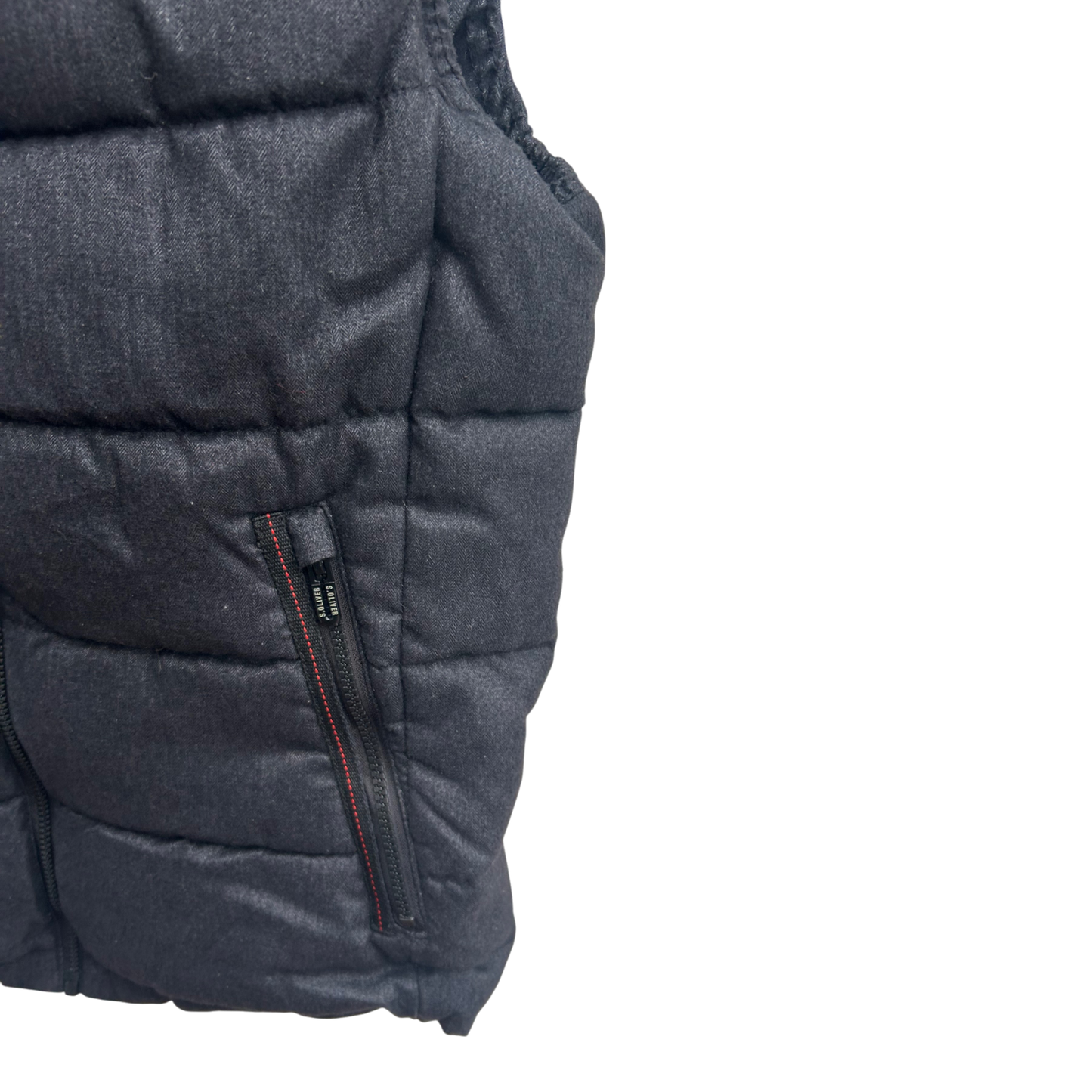 s.Oliver Herren Weste Gr M Warm Gepolstert Thinsulate Featherless Urban Style Grau