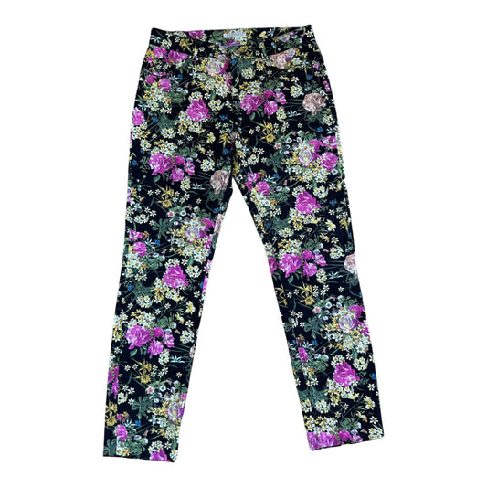 Christian Berg 3/4 Hose Damen floral Gr. 36 Stretch Sommer bunt Blumen elegant