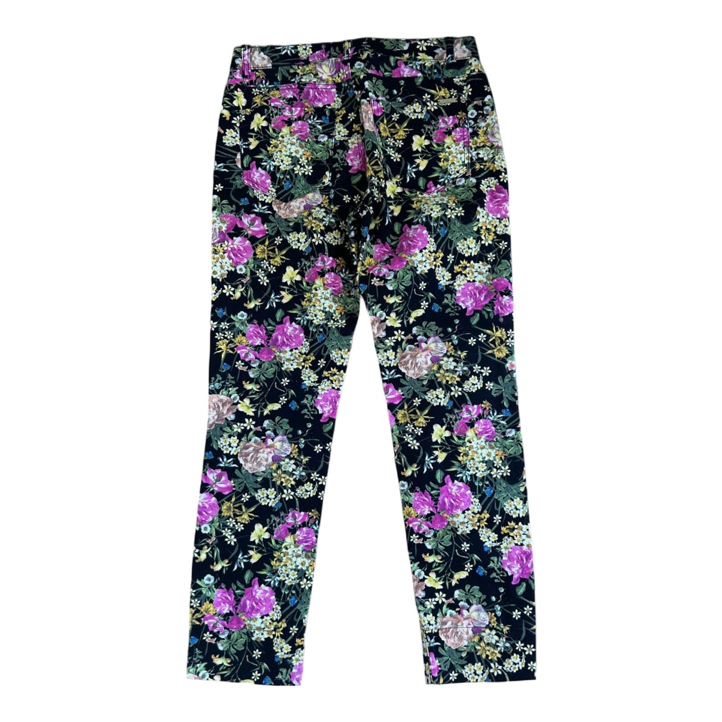 Christian Berg 3/4 Hose Damen floral Gr. 36 Stretch Sommer bunt Blumen elegant