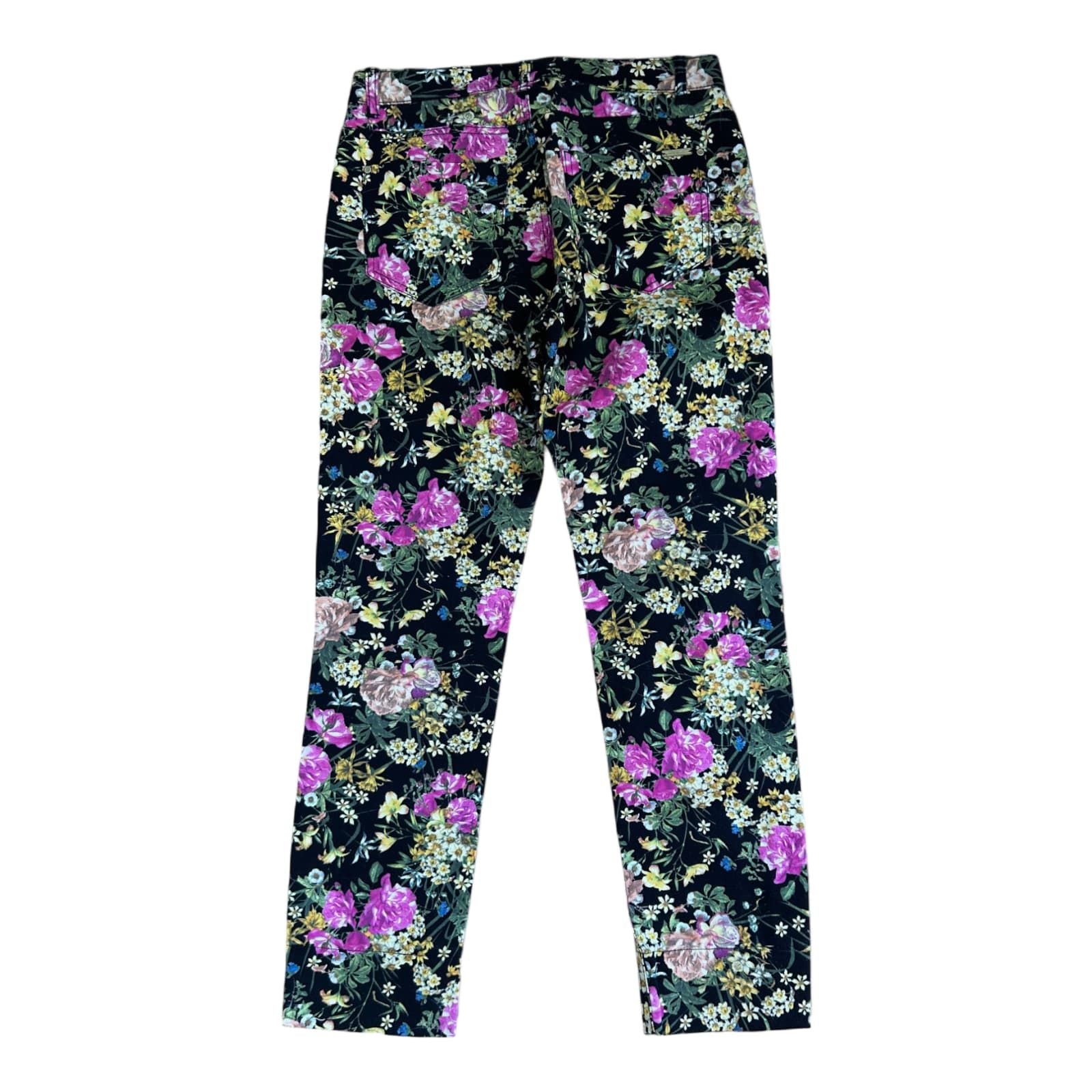 Christian Berg 3/4 Hose Damen floral Gr. 36 Stretch Sommer bunt Blumen elegant