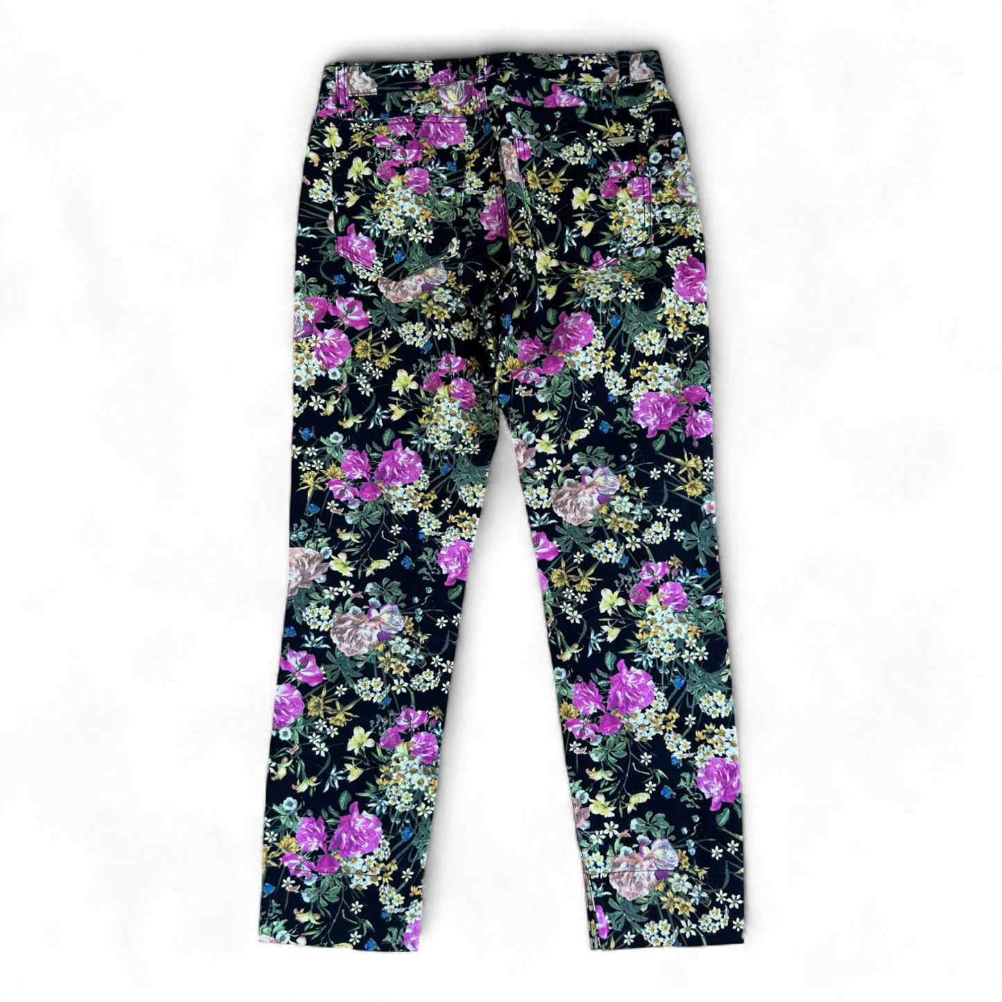 Christian Berg 3/4 Hose Damen floral Gr. 36 Stretch Sommer bunt Blumen elegant