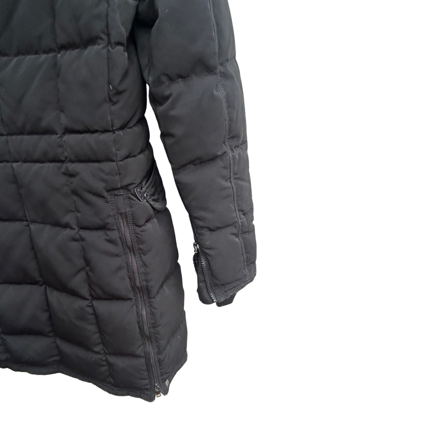 Blonde No 8 Stockholm Daunenmantel Damen Gr 34 Schwarz Fell Wintermantel Warm