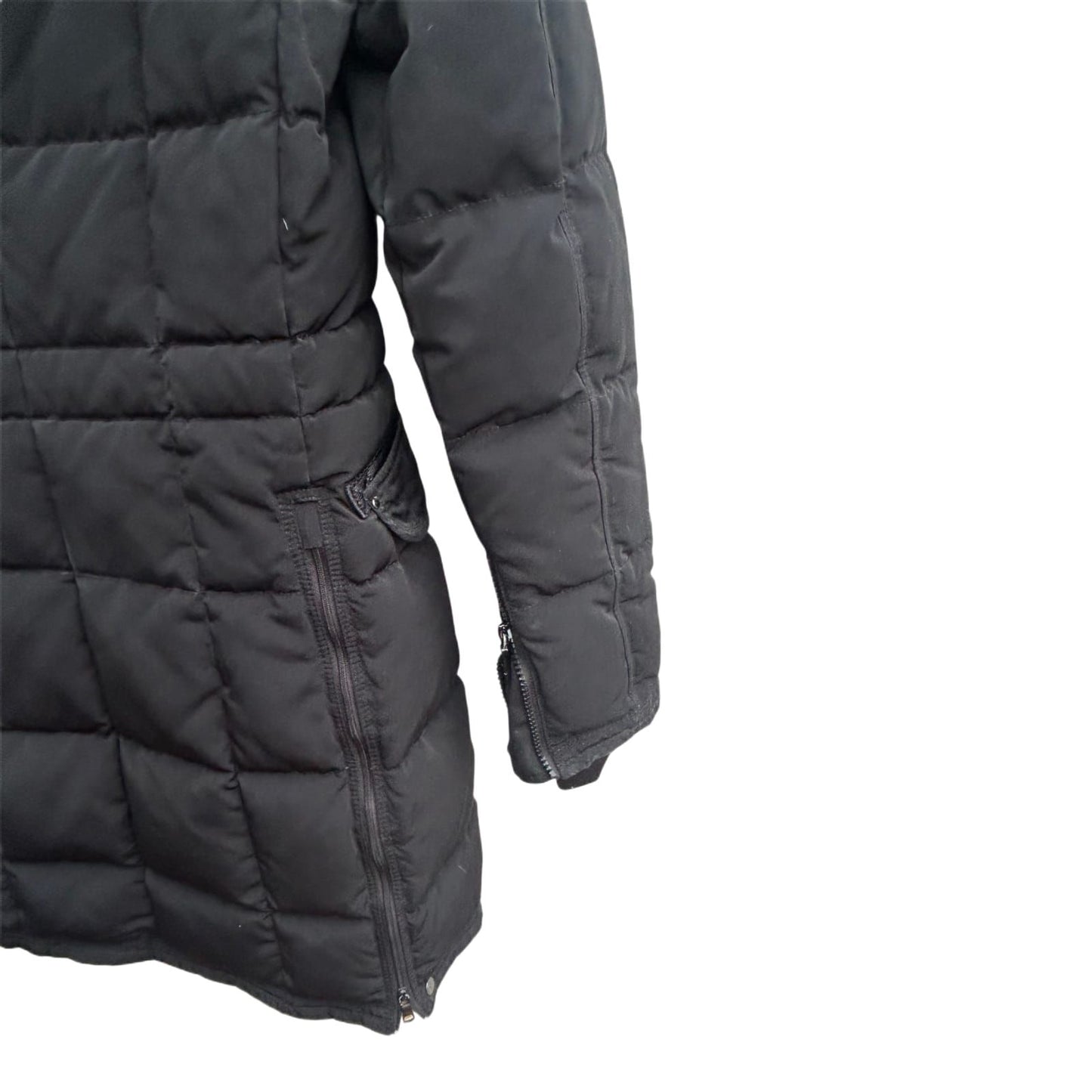 Blonde No 8 Stockholm Daunenmantel Damen Gr 34 Schwarz Fell Wintermantel Warm