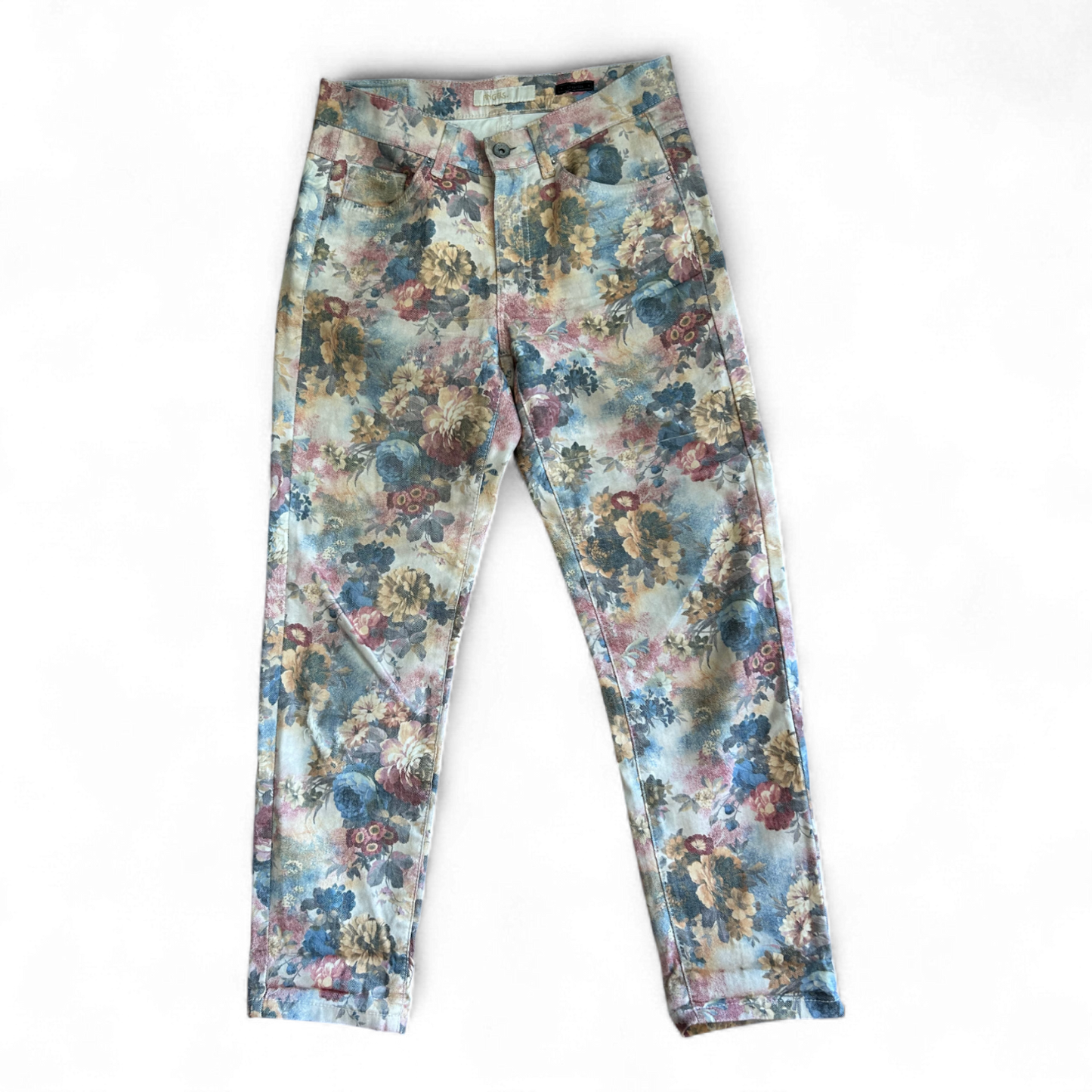 Angels Ornella Hose Damen Floral Sommer Multicolor Stretch Freizeit Romantik Top