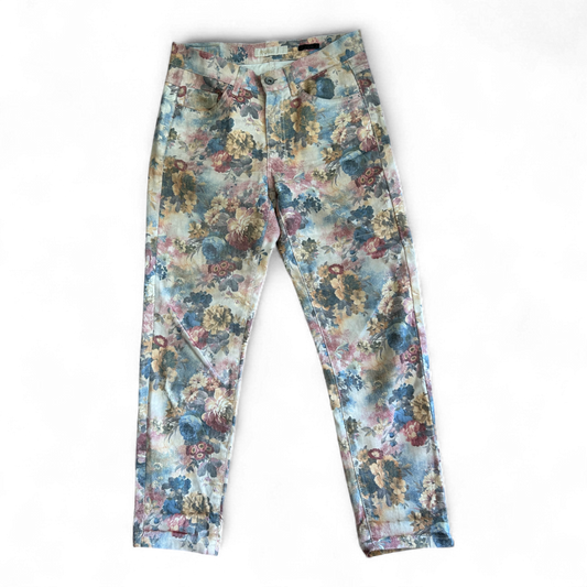 Angels Ornella Hose Damen Floral Sommer Multicolor Stretch Freizeit Romantik Top