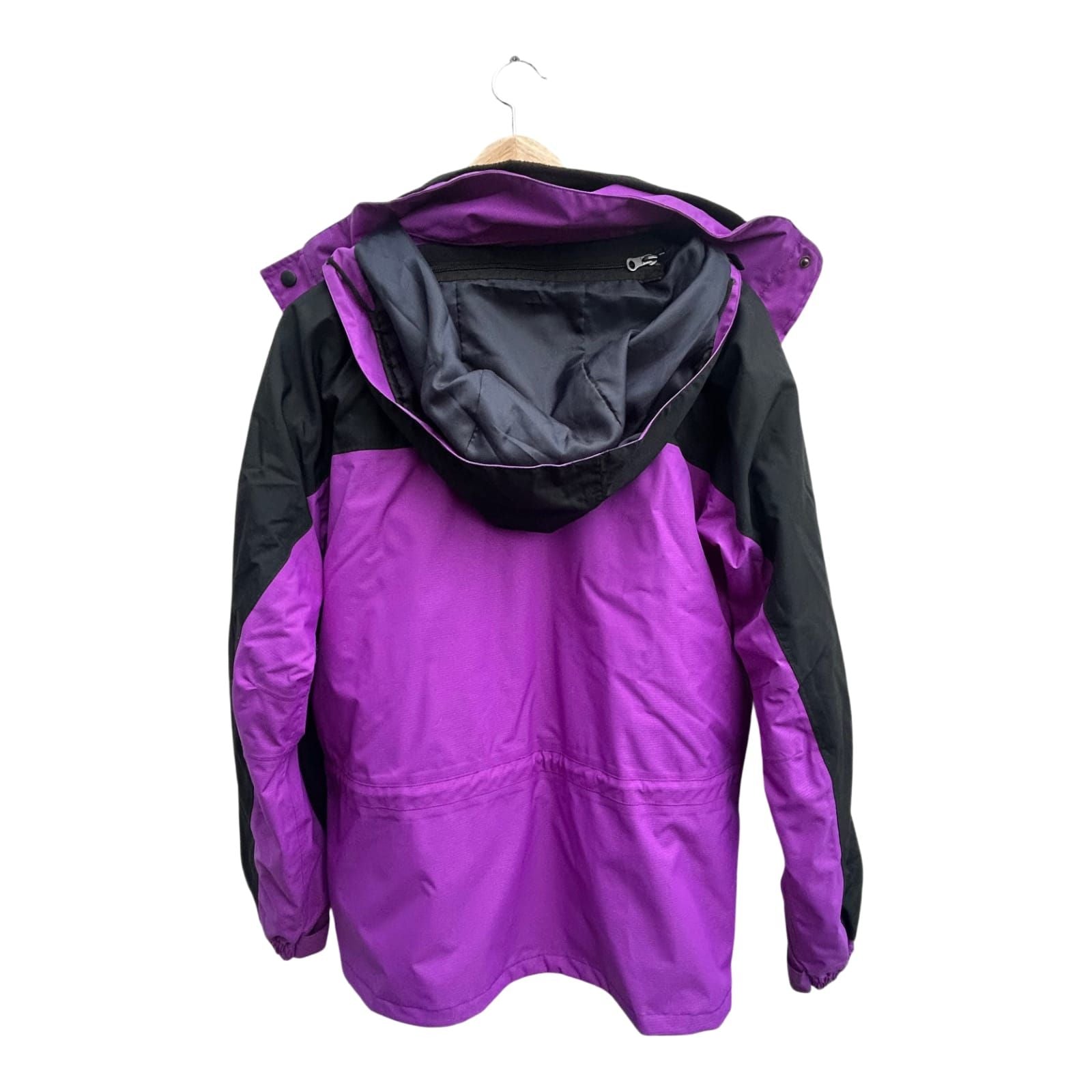 NEU AiiKo Outdoorjacke Violett 2in1 Gr M  Fleece Kapuze Nepal Unisex
