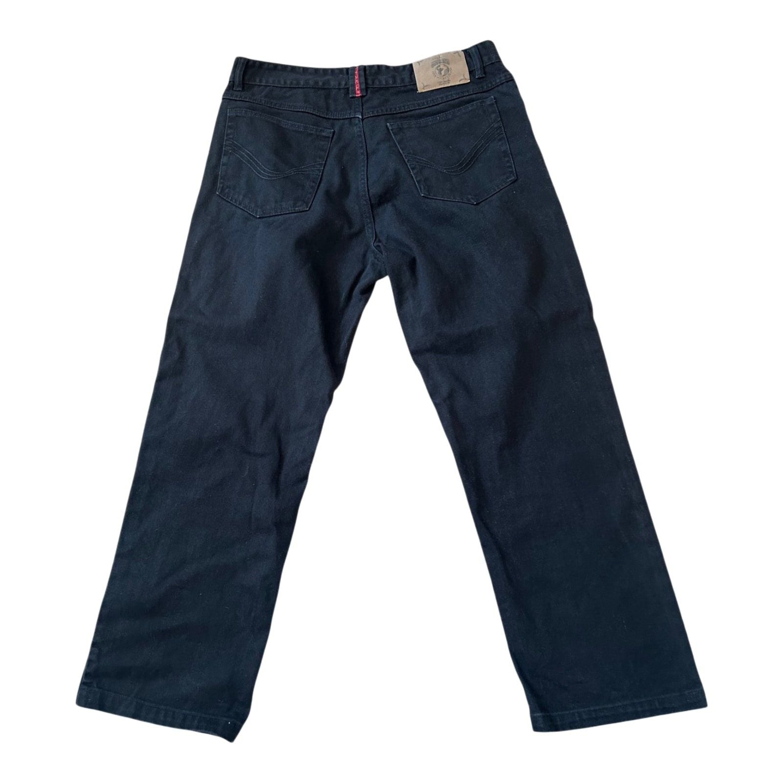 Southern Jeans Herren W34 L32 Schwarz Straight Denim Klassisch Freizeit