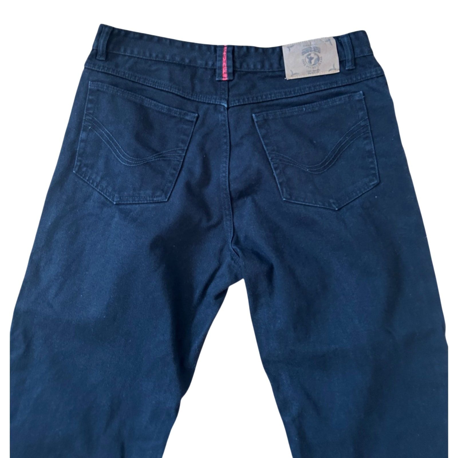 Southern Jeans Herren W34 L32 Schwarz Straight Denim Klassisch Freizeit