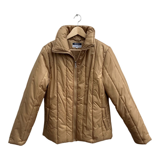 Basic Concept Jacke Damen Gr 42 Beige Steppjacke Klassisch Übergangsjacke Warm