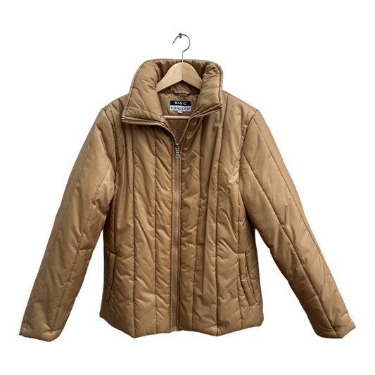 Basic Concept Jacke Damen Gr 42 Beige Steppjacke Klassisch Übergangsjacke Warm