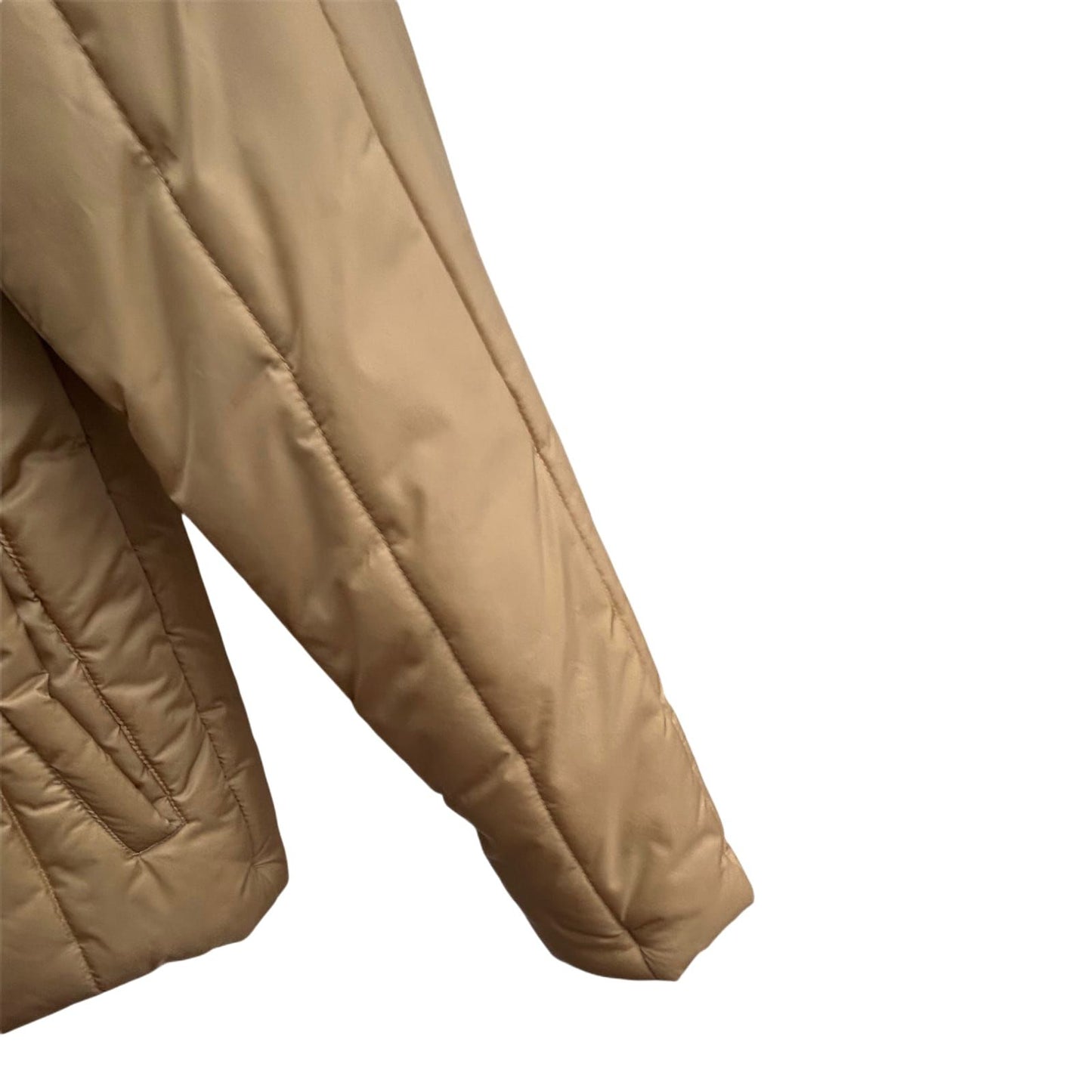 Basic Concept Jacke Damen Gr 42 Beige Steppjacke Klassisch Übergangsjacke Warm