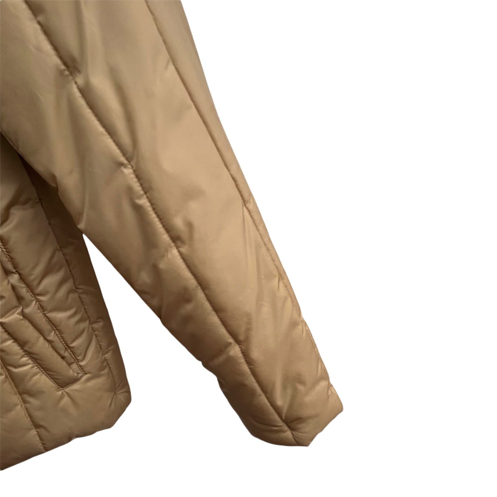 Basic Concept Jacke Damen Gr 42 Beige Steppjacke Klassisch Übergangsjacke Warm