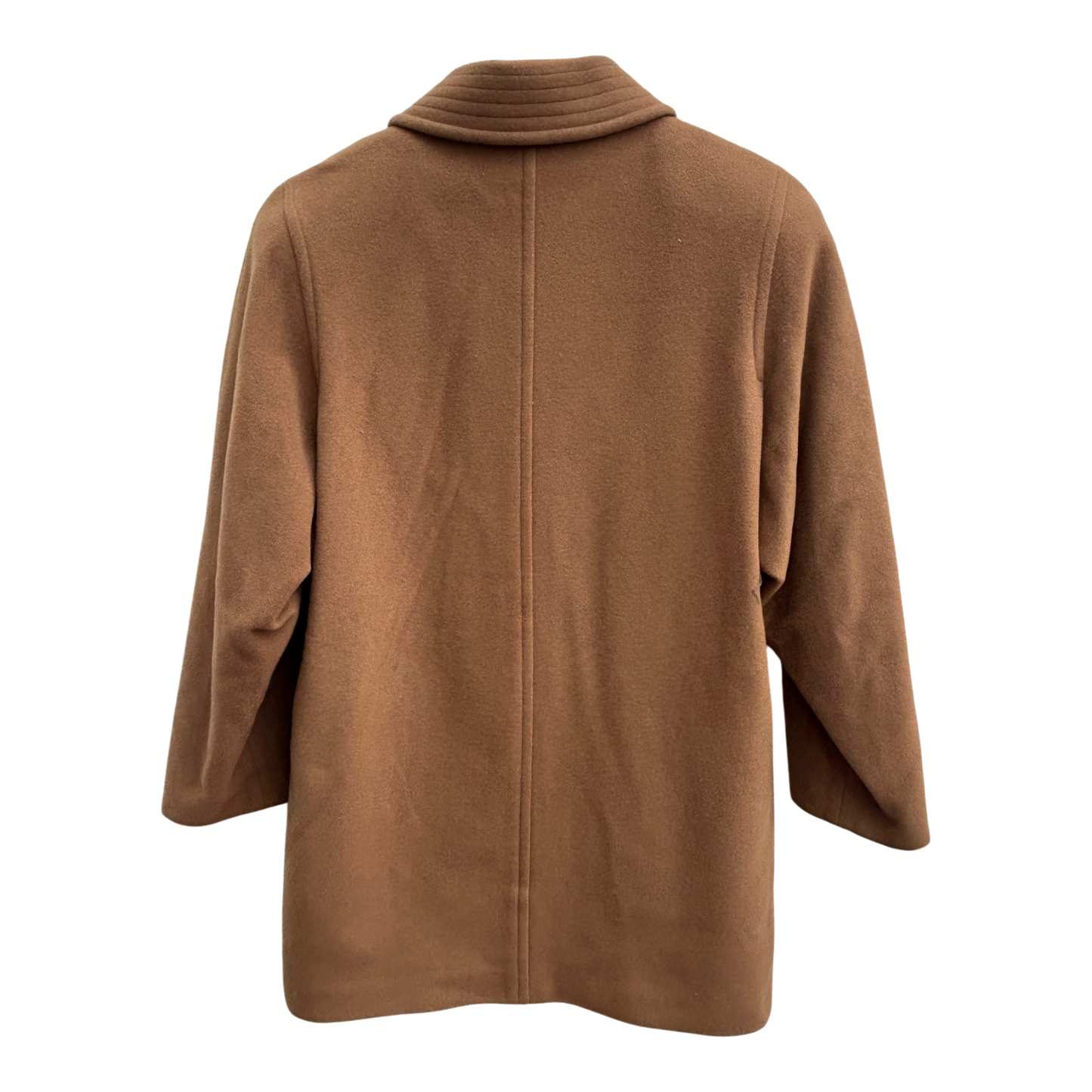 Damen Wollmantel Braun Gr 38 Schurwolle Kaschmir Vintage Wintermantel Elegant